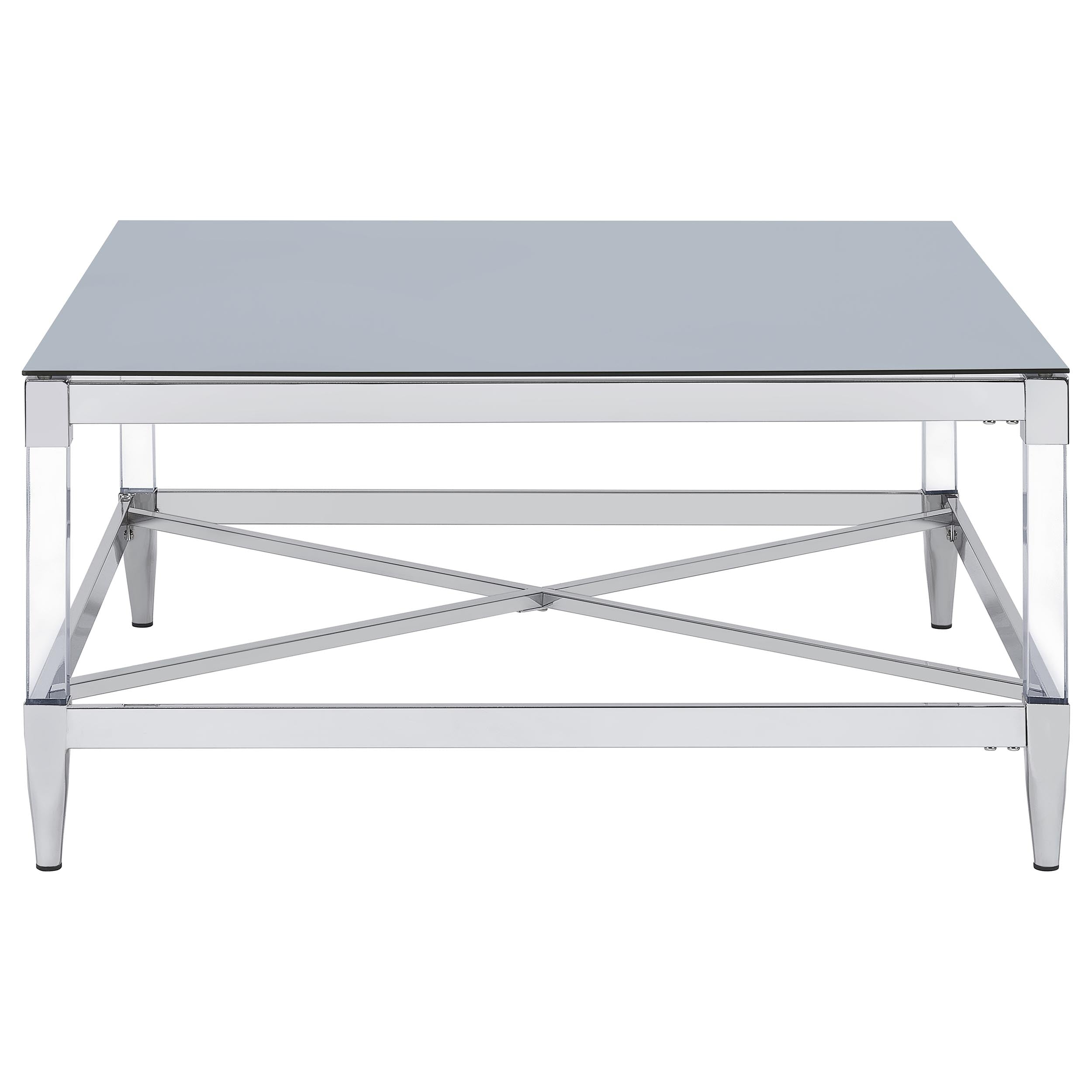 Lindley 3-piece Square Coffee and End Table Set Chrome — view 8
