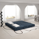 3 Seat Folding Floor Couch & King Size Bed Mattress