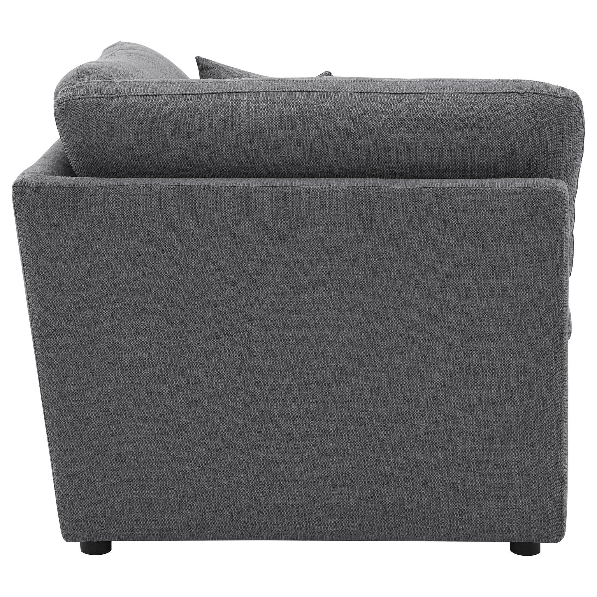 Hobson Upholstered Corner Charcoal