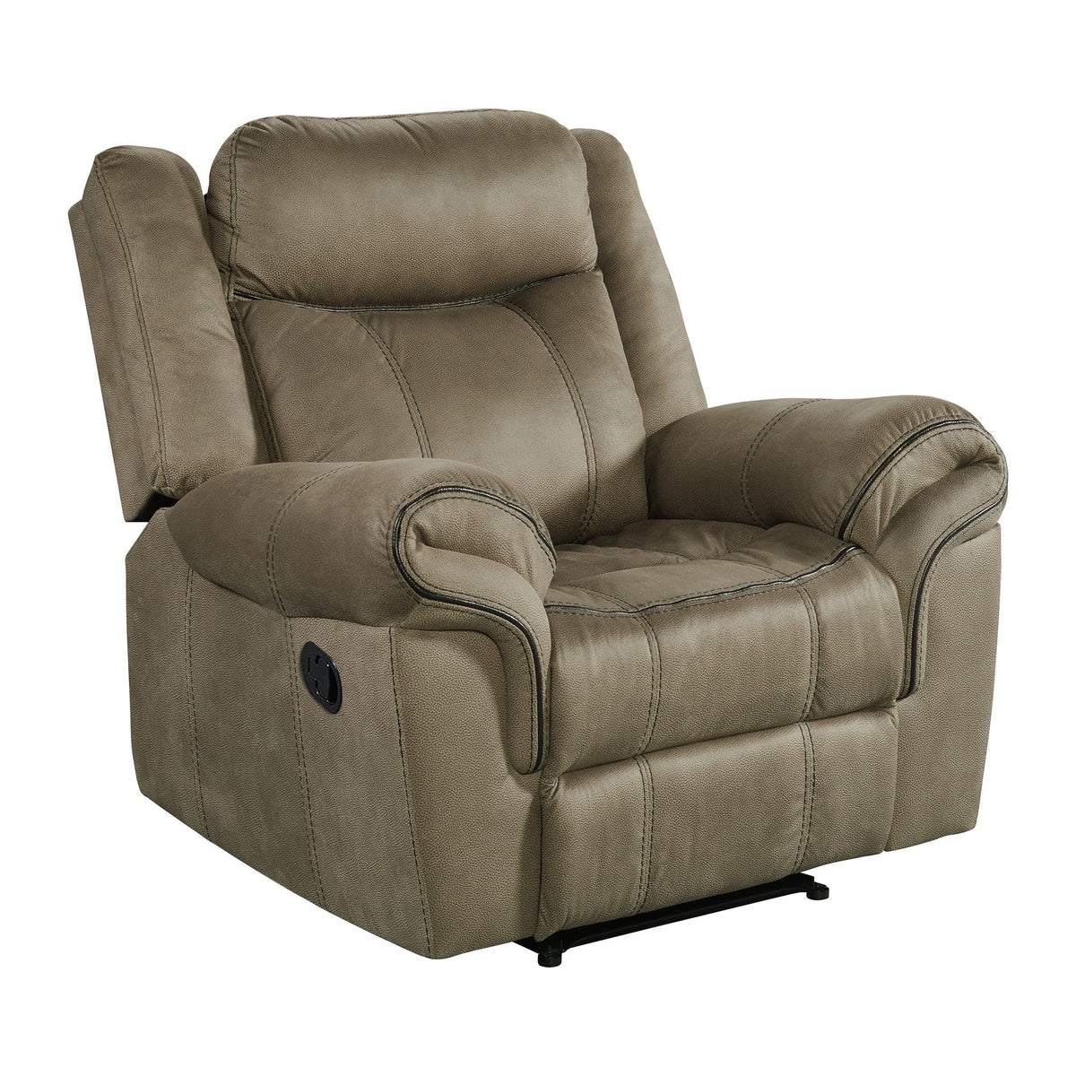 Sorrento Glider Recliner in Dark Brown by Elements International, view 2