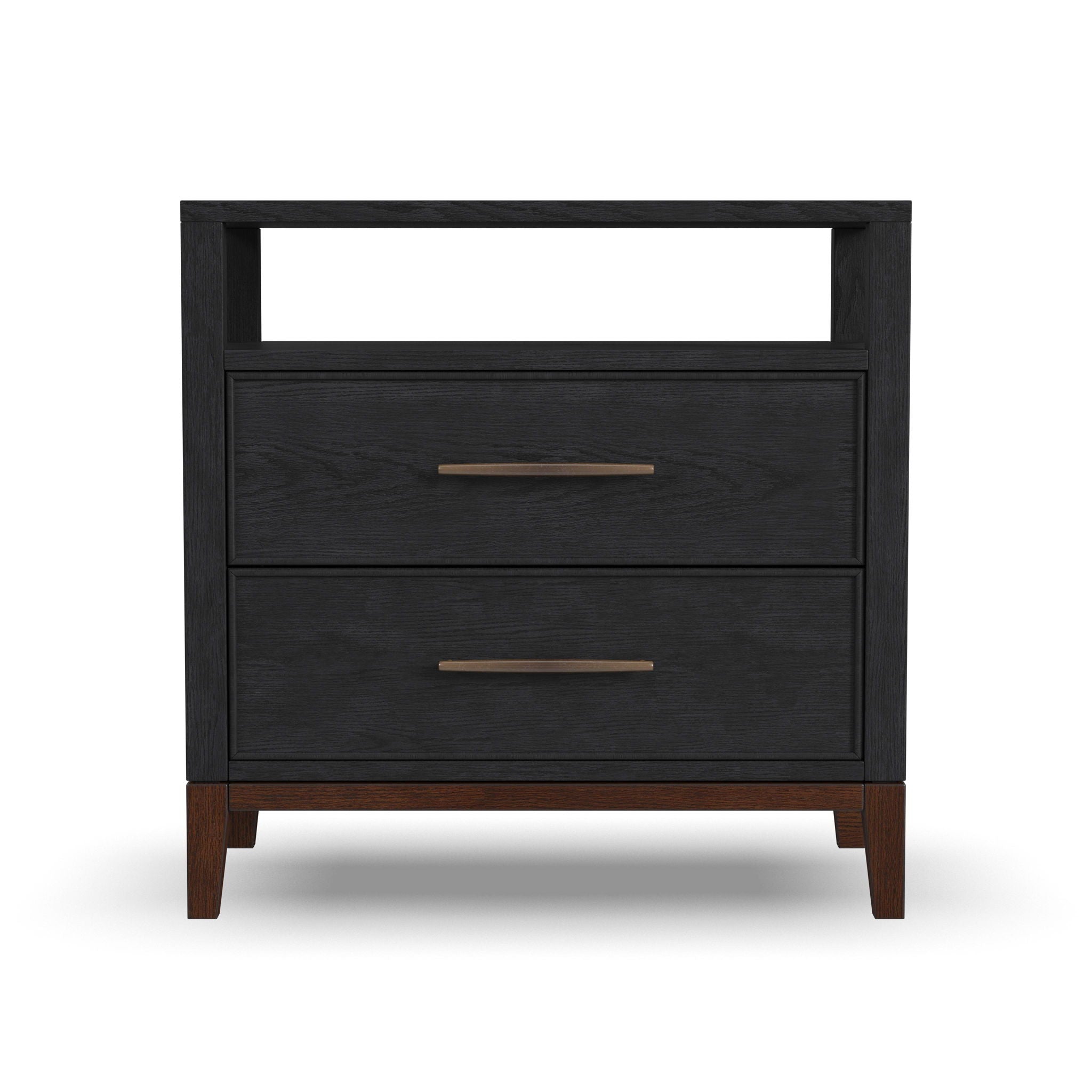 Waterfall - Nightstand - Black