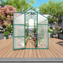 Polycarbonate Walk-In Greenhouse, Raised Base For Outdoor In All Season