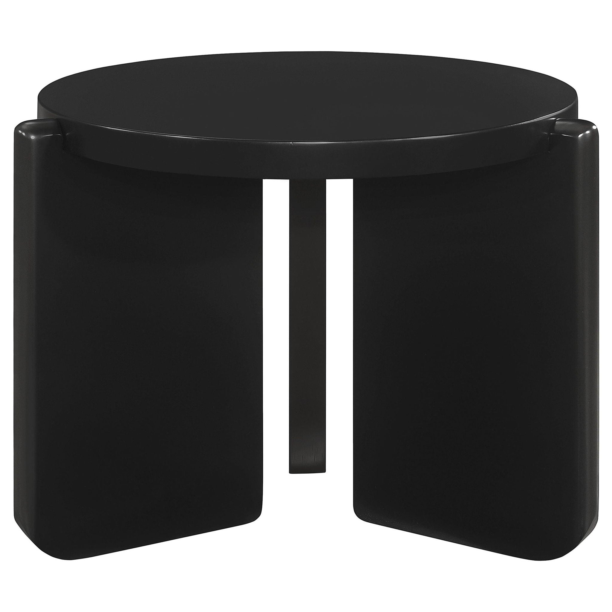Cordova 2-piece Solid Wood Coffee and End Table Set Black - Atlantic Fine Furniture Melbourne FL