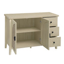 Rattan 2 Door 3 Drawer Cabinet, Suitable For Bedroom - Natural