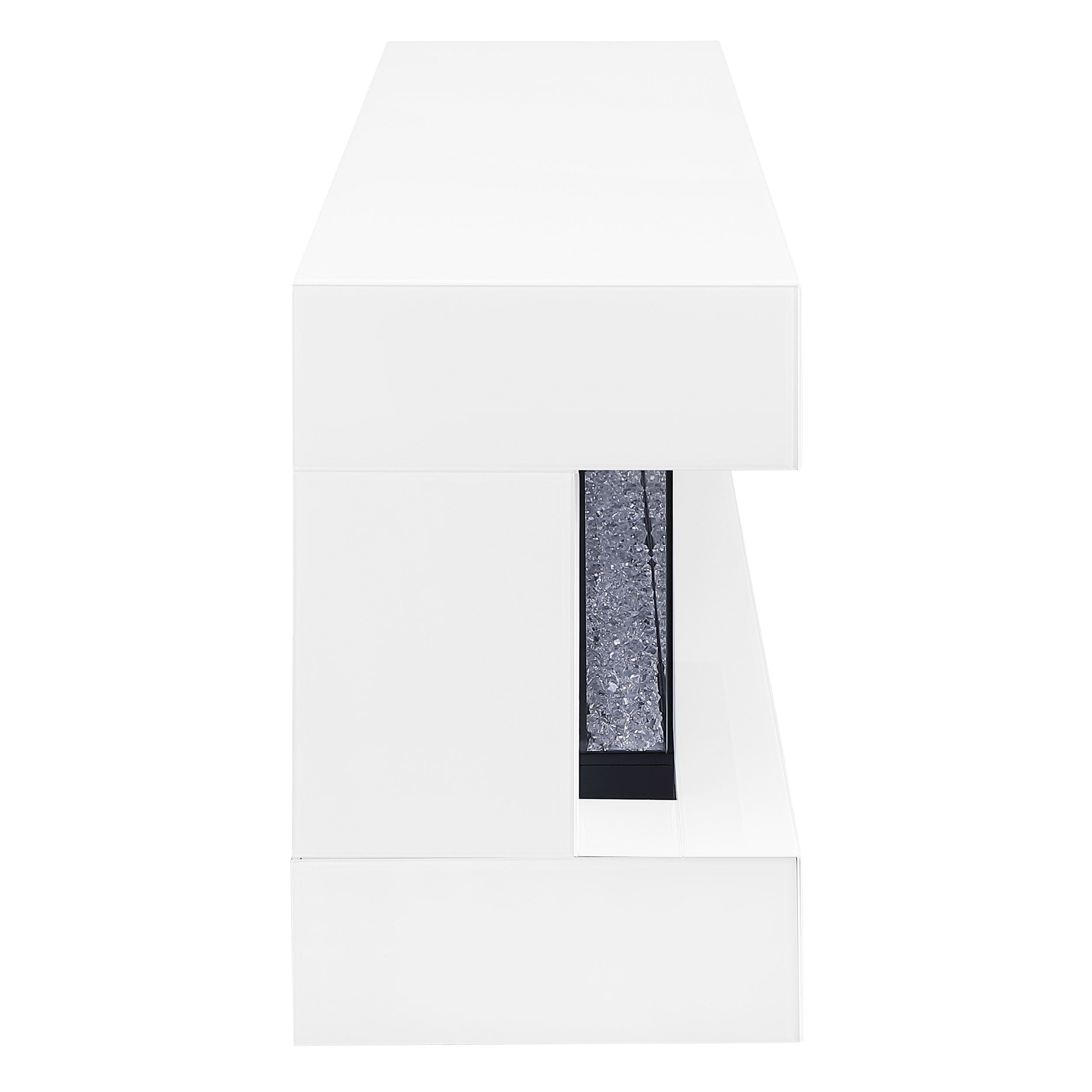 Vallerie 71-inch BT Speaker TV Stand Fireplace Console White — view 6