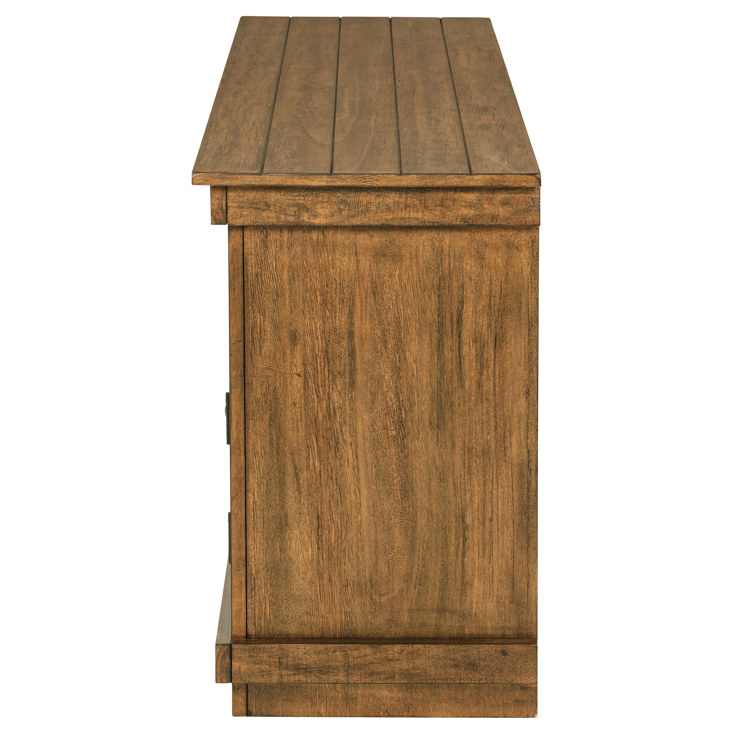 Payne 60-inch TV Stand Media Console Distressed Brown — view 6