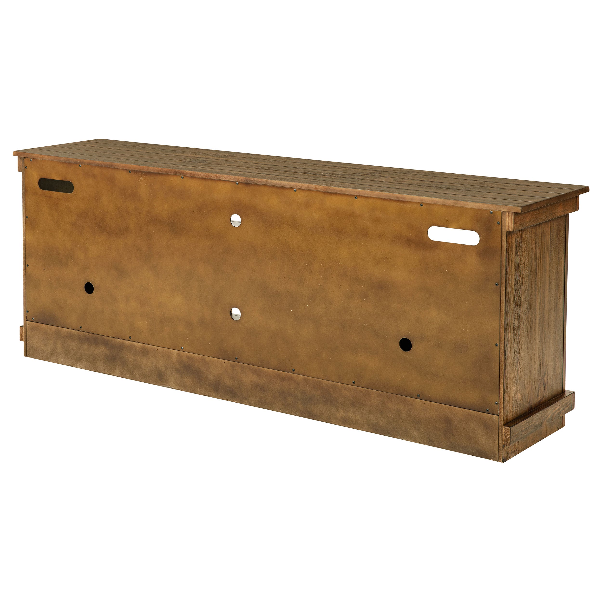 Payne 70-inch TV Stand Media Console Distressed Brown — view 9