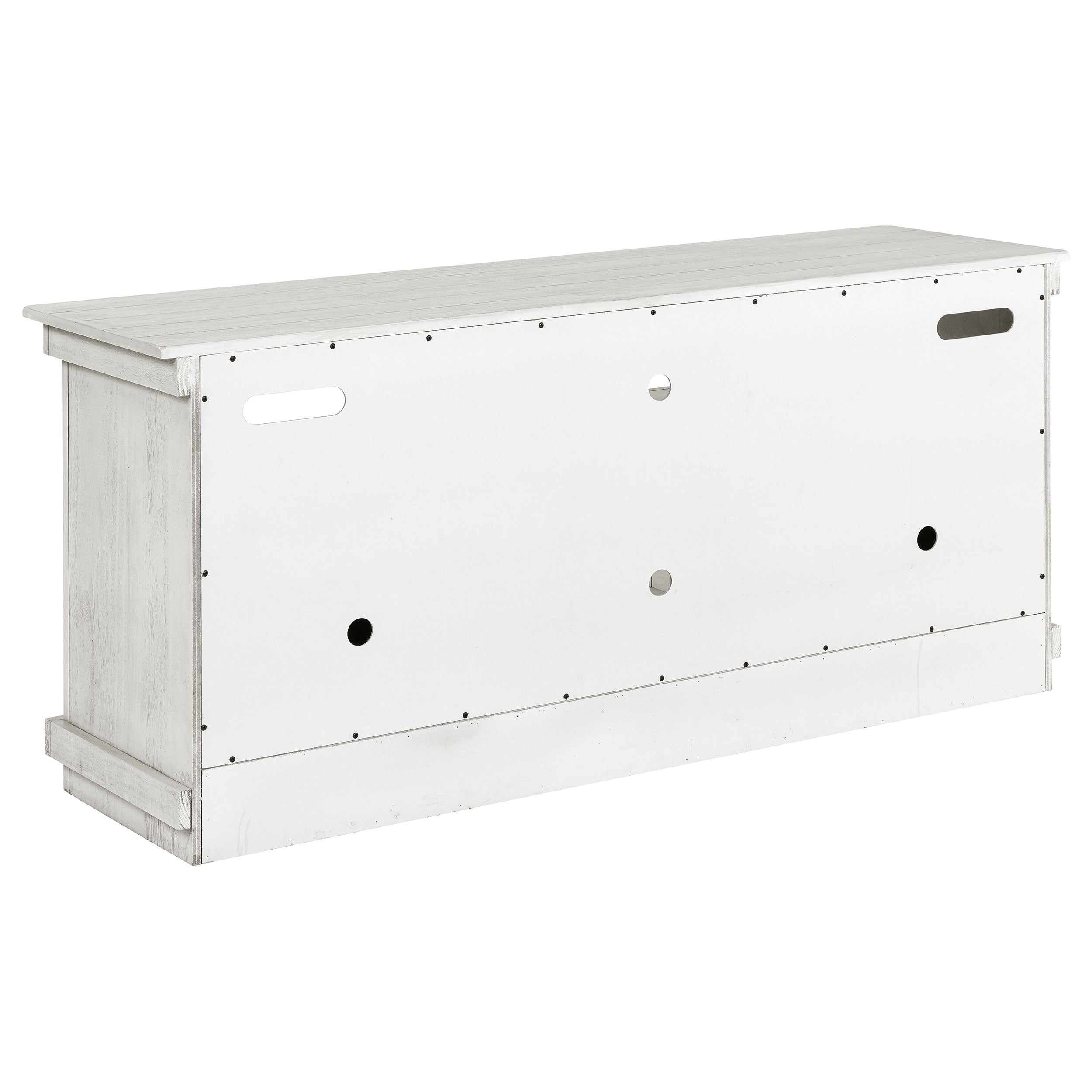 Payne 60-inch TV Stand Media Console Distressed White — view 7
