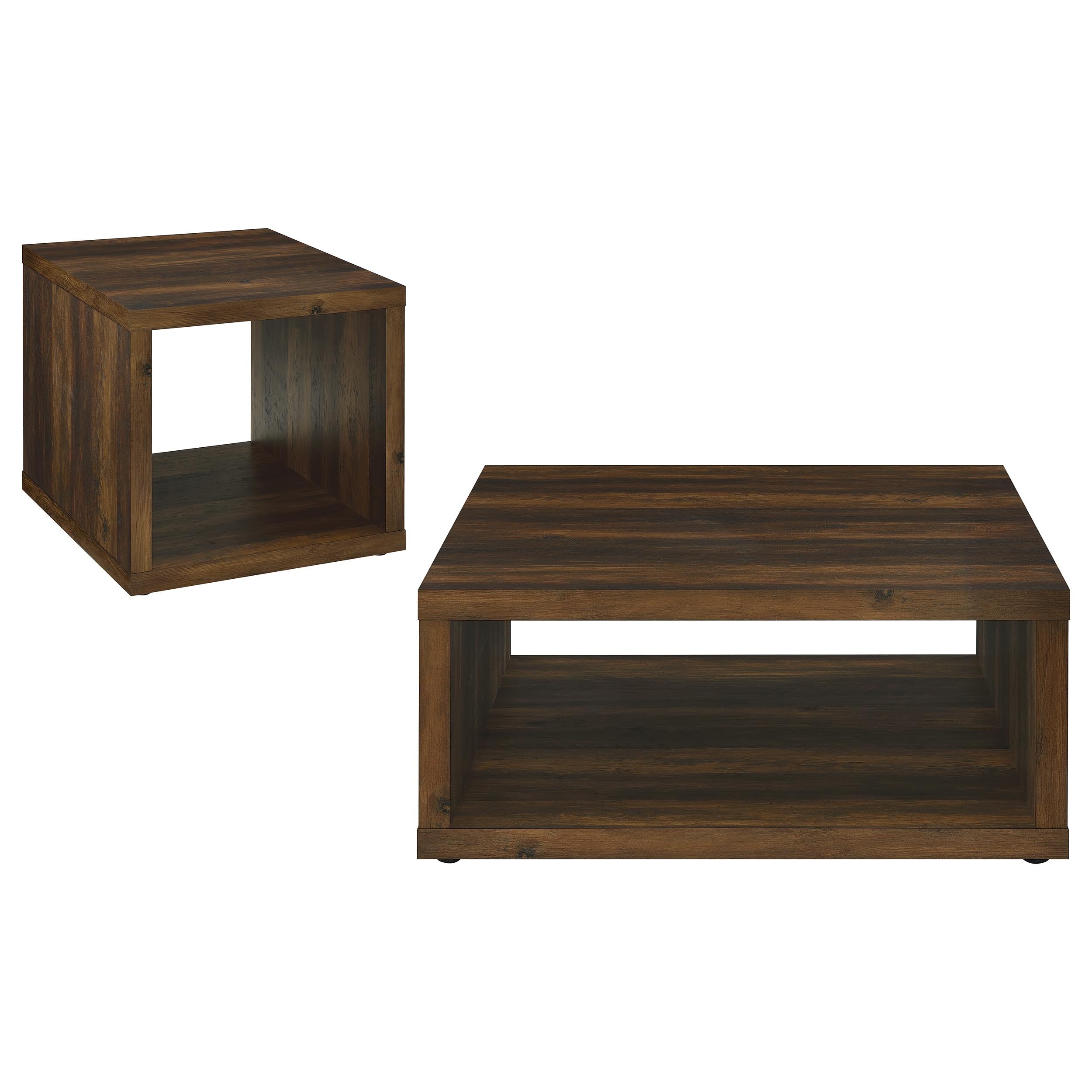 Frisco 2-piece Coffee and End Table Set Dark Pine — view 2