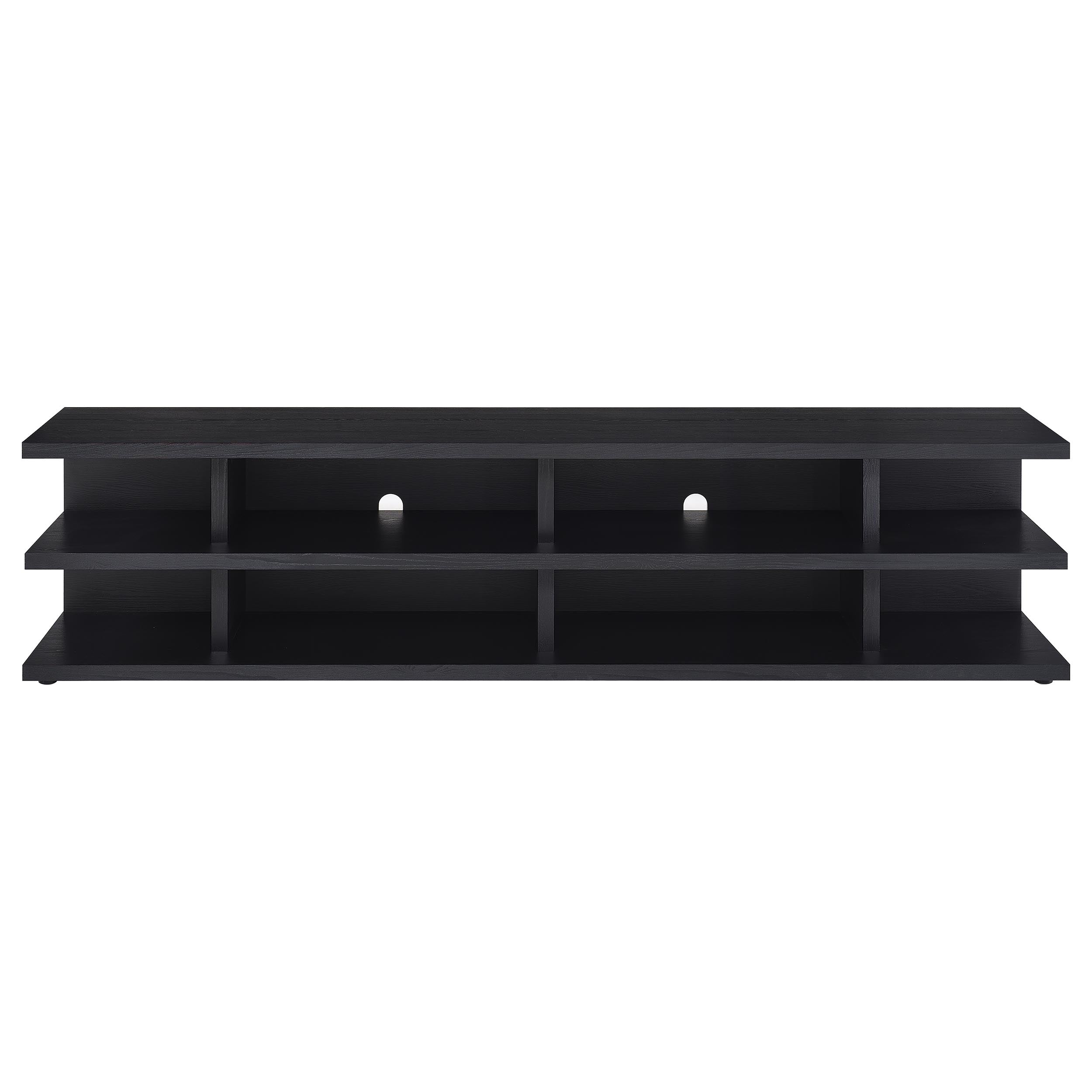 Cartmill 78-inch 2-tier TV Stand Media Console Black — view 3
