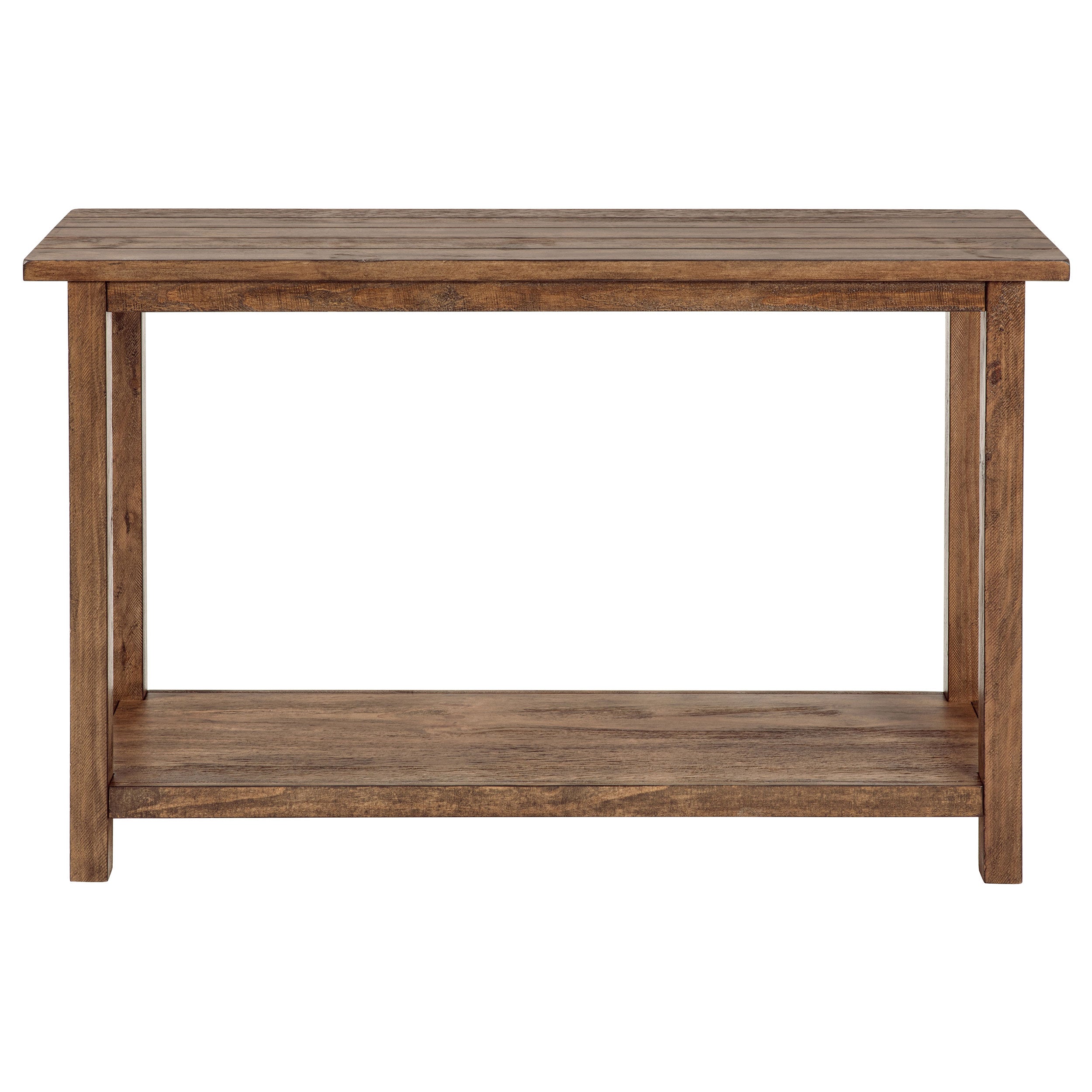Payne Wood Entryway Sofa Console Table Distressed Brown — view 3