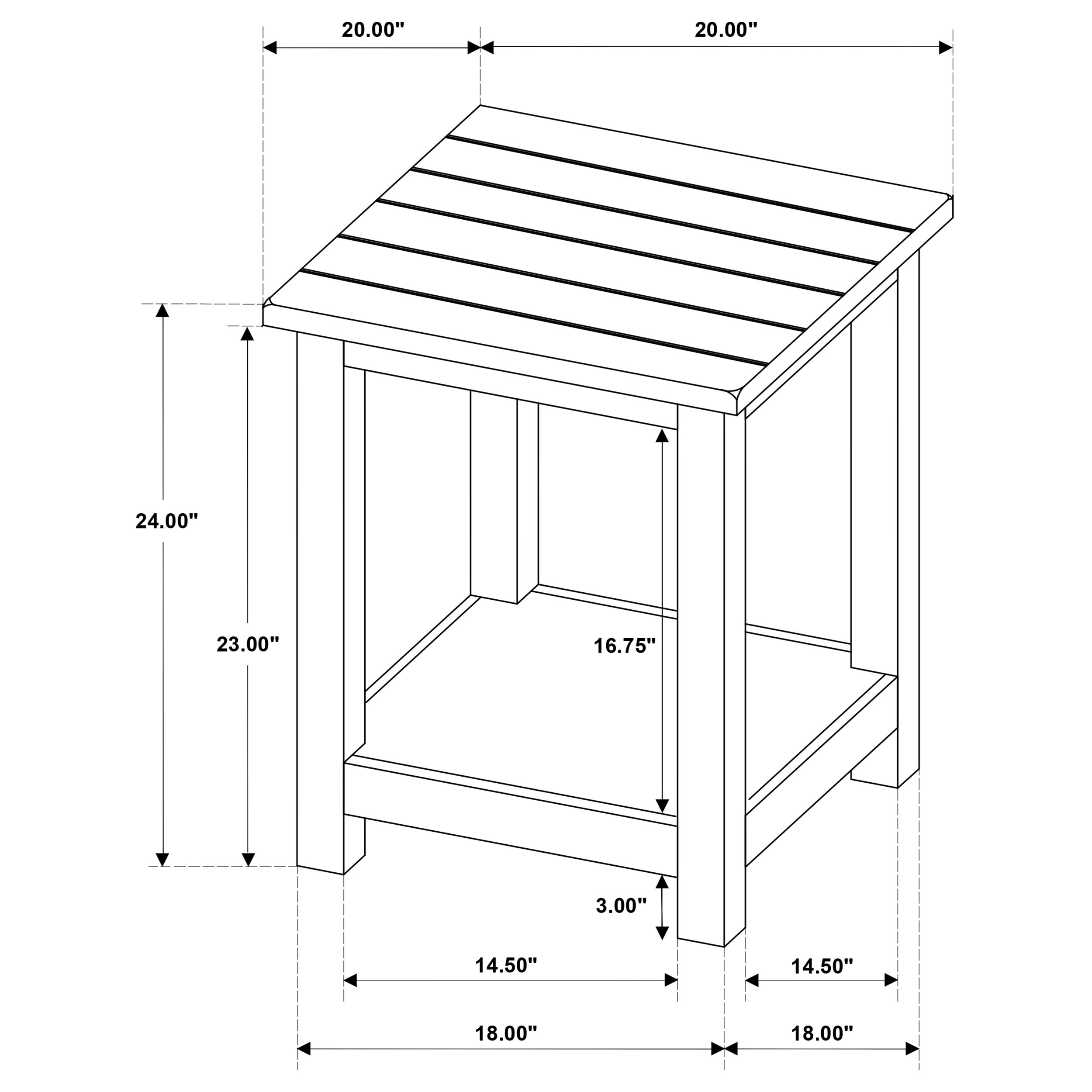 Payne 3-piece Coffee and End Table Set Distressed Java — view 12