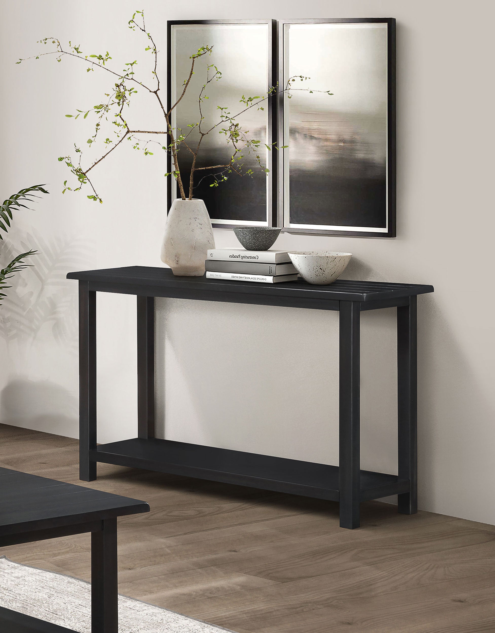 Payne Wood Entryway Sofa Console Table Java — view 2