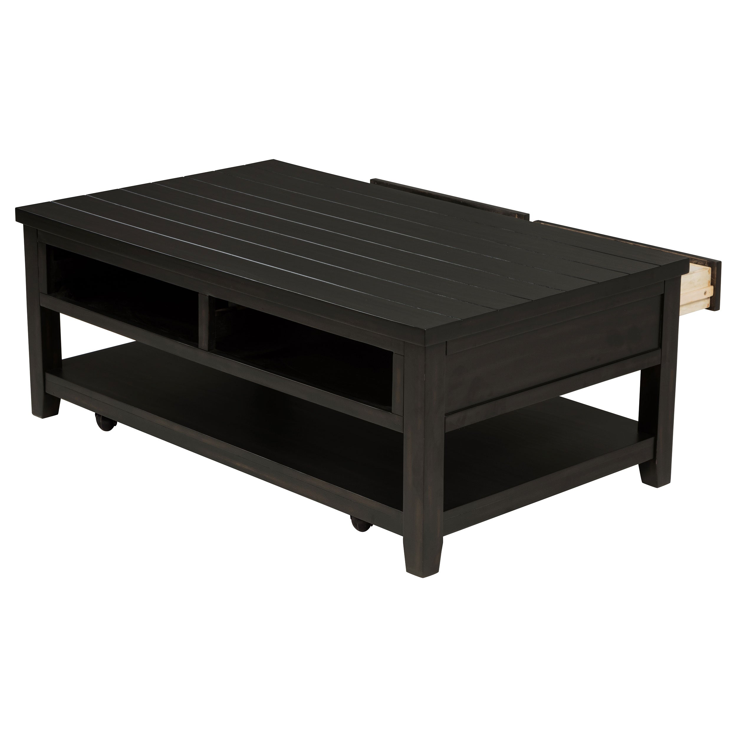 Concord 2-drawer Rectangular Coffee Table Distressed Java — view 6