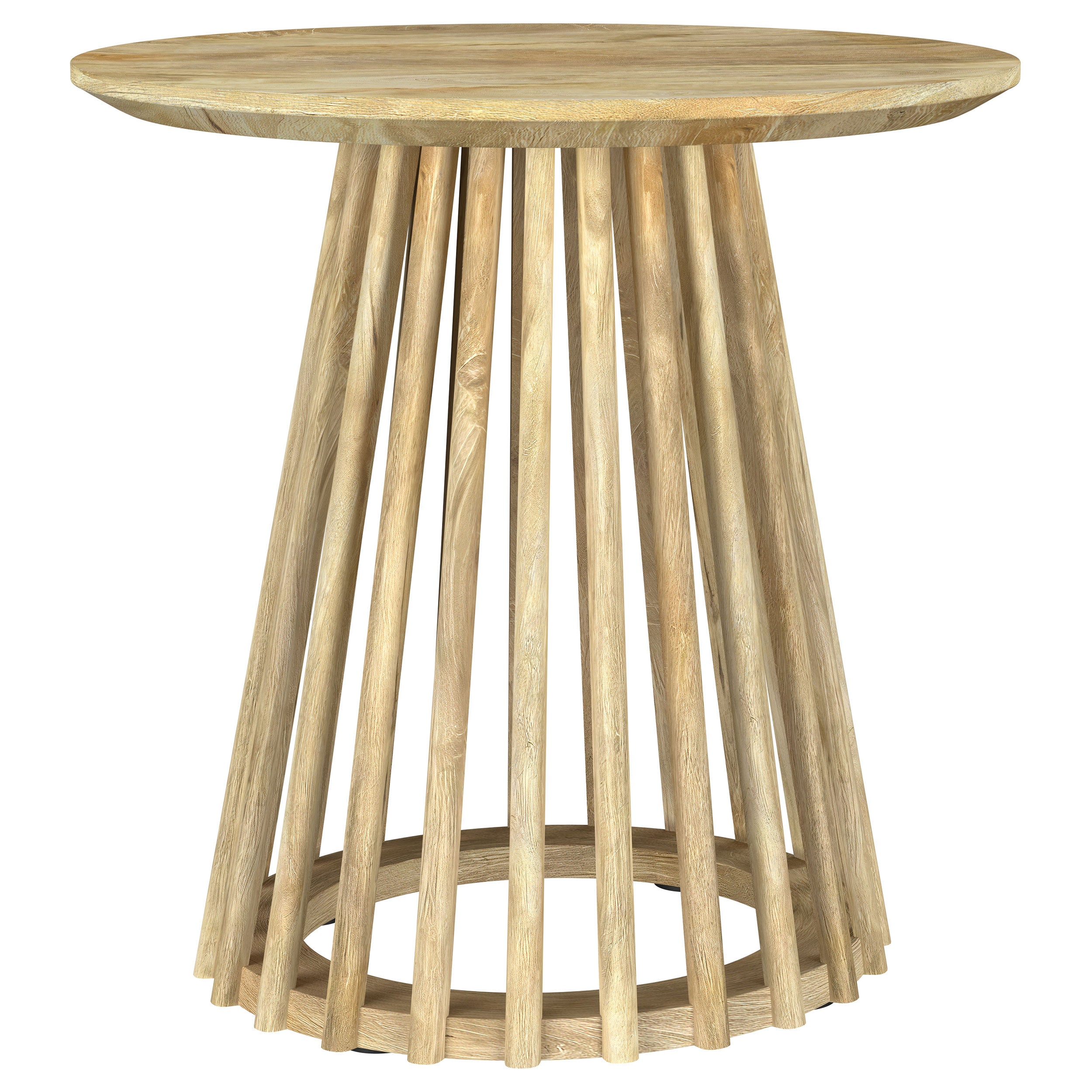 Touhy 2-piece Round Coffee and End Table Set Natural Mango — view 3