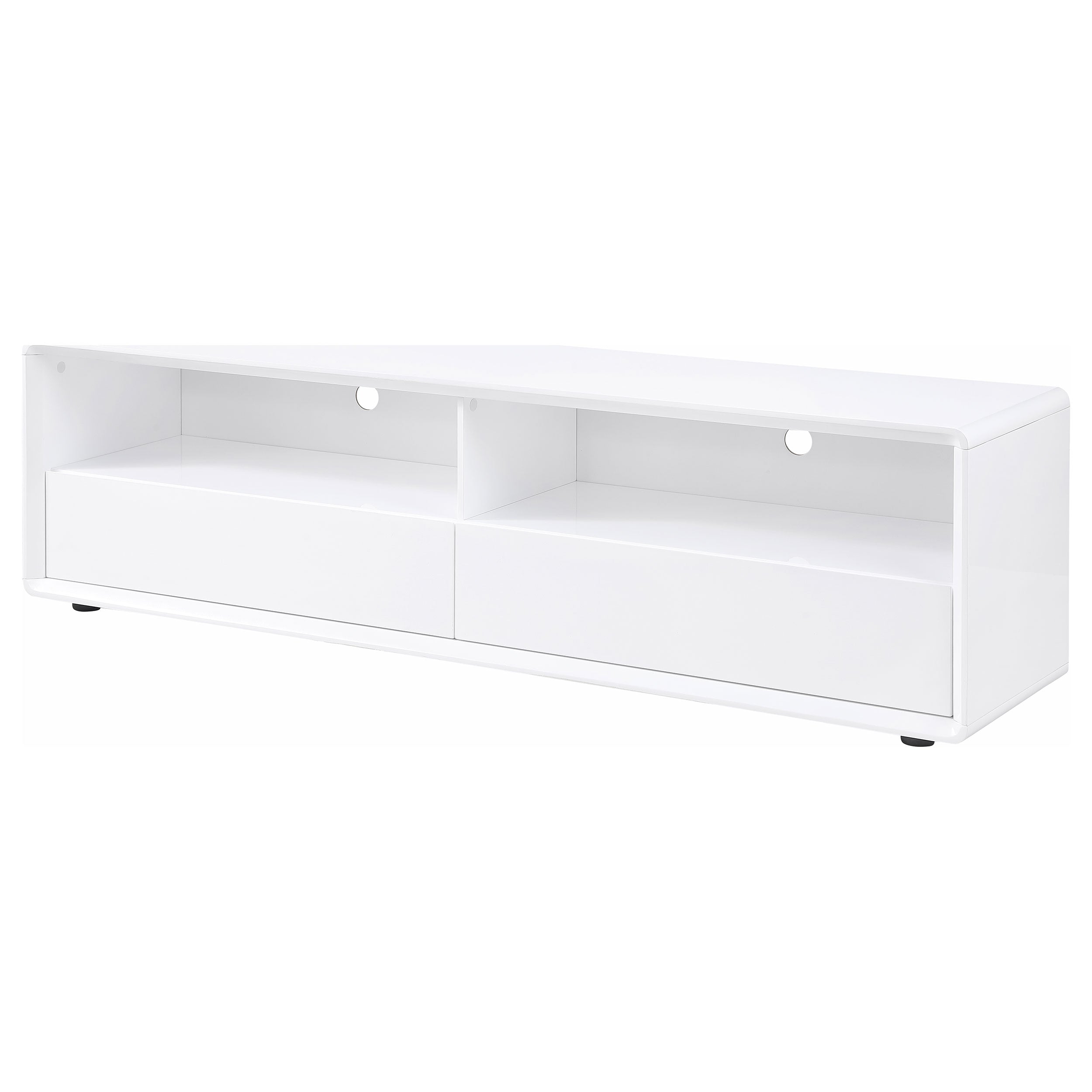 Ellice 71-inch TV Stand Media Console White — view 4