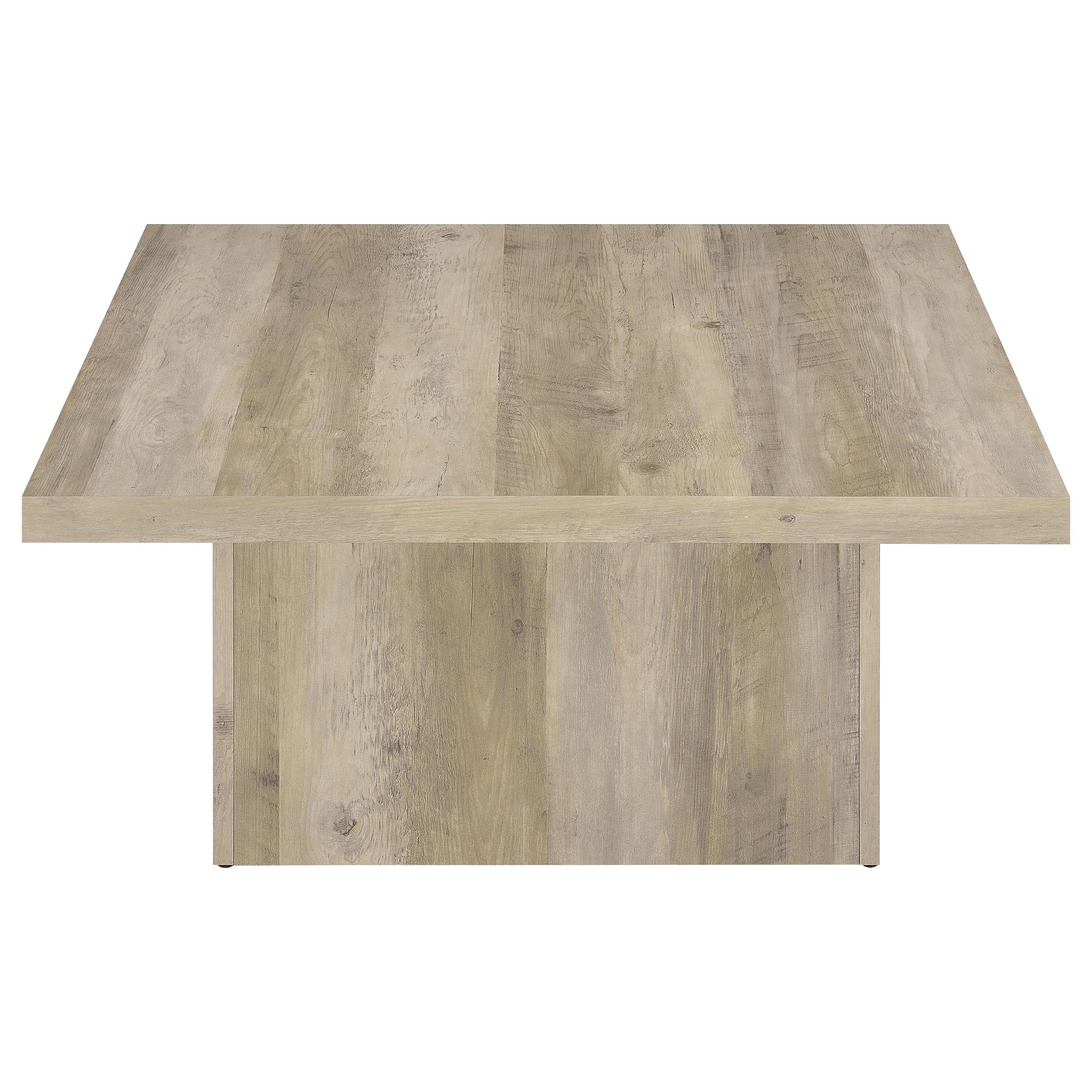 Devar 2-piece Square Coffee End Table Set Distressed Pine — view 12