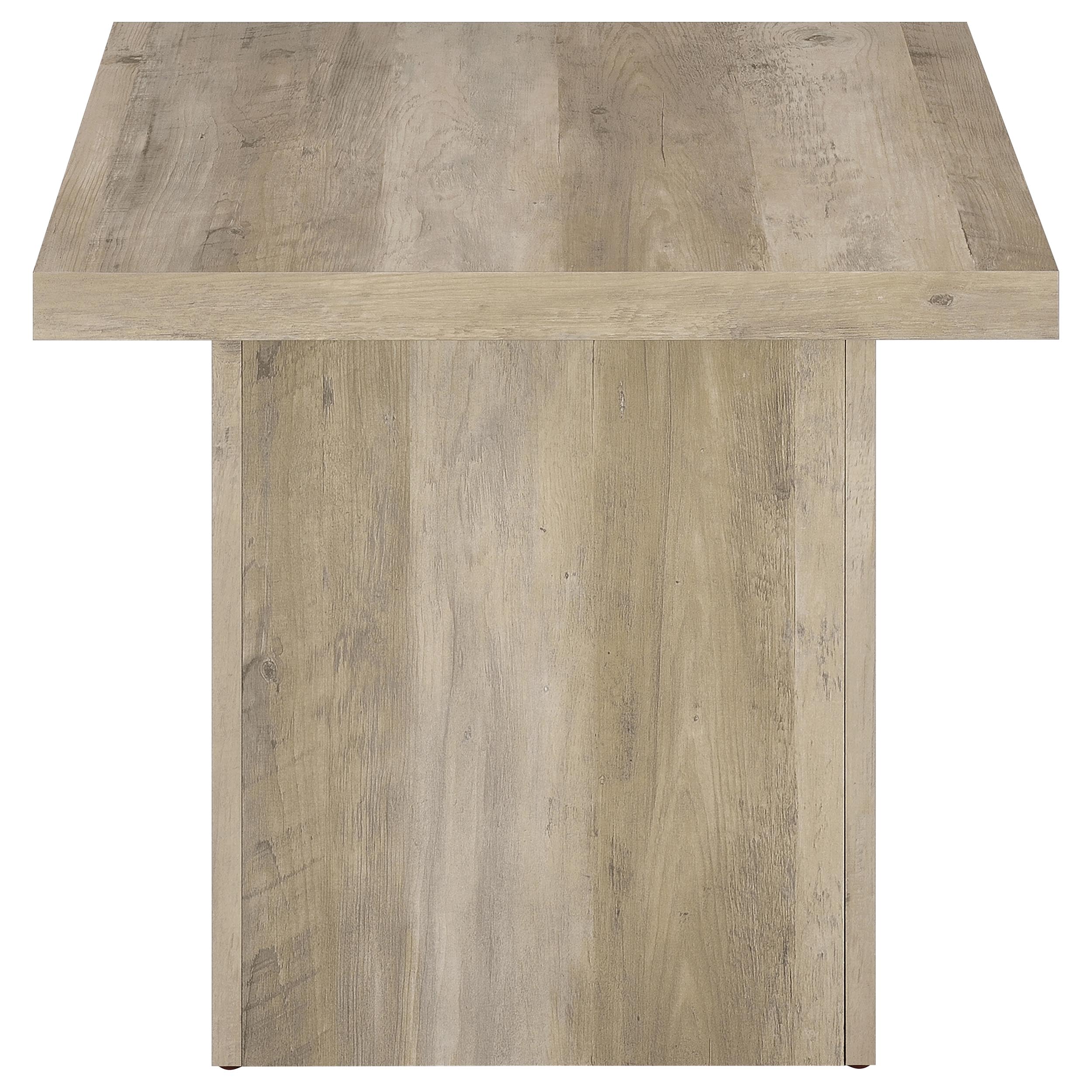Devar 3-piece Square Coffee End Table Set Distressed Pine — view 7