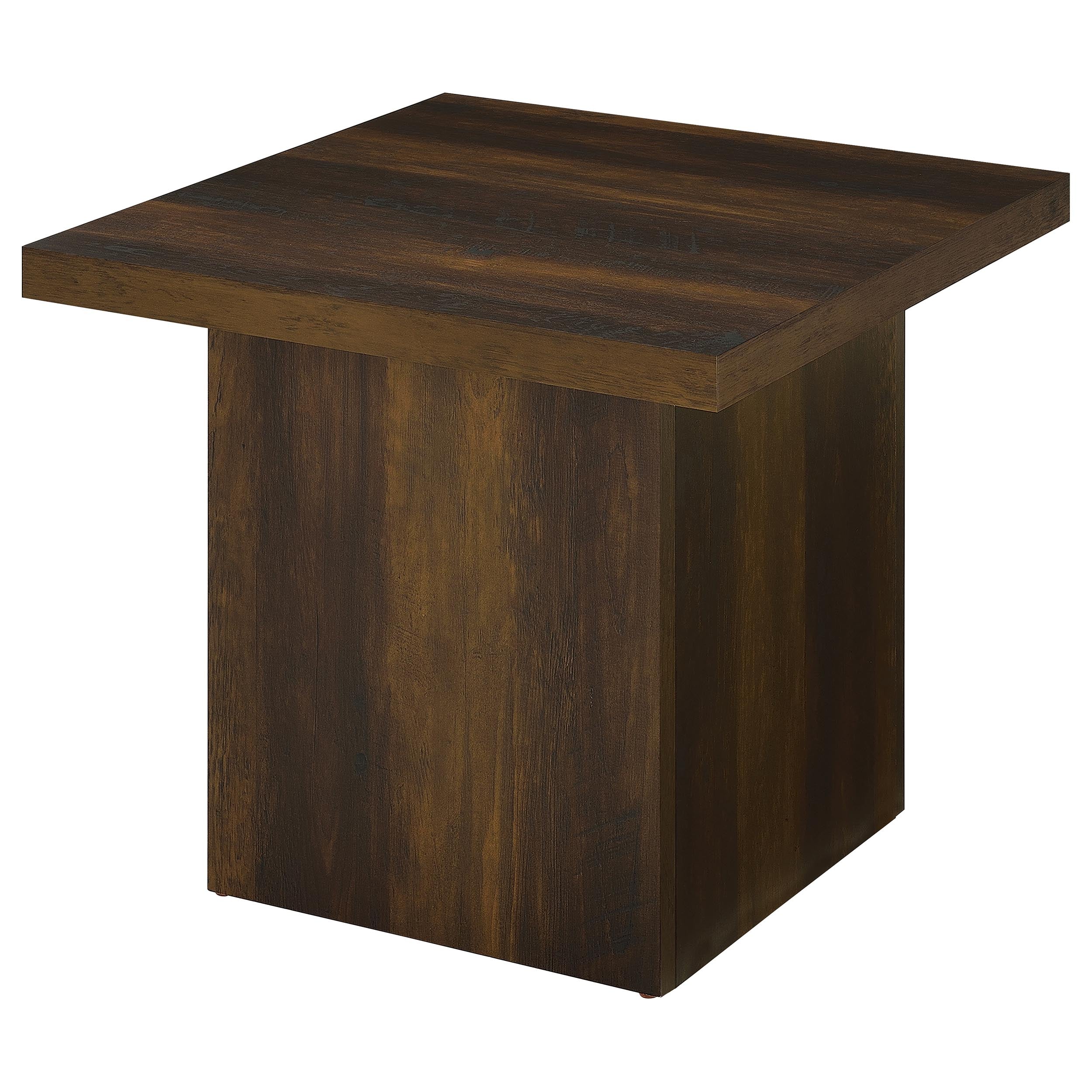 Devar 2-piece Square Coffee and End Table Set Dark Pine — view 5