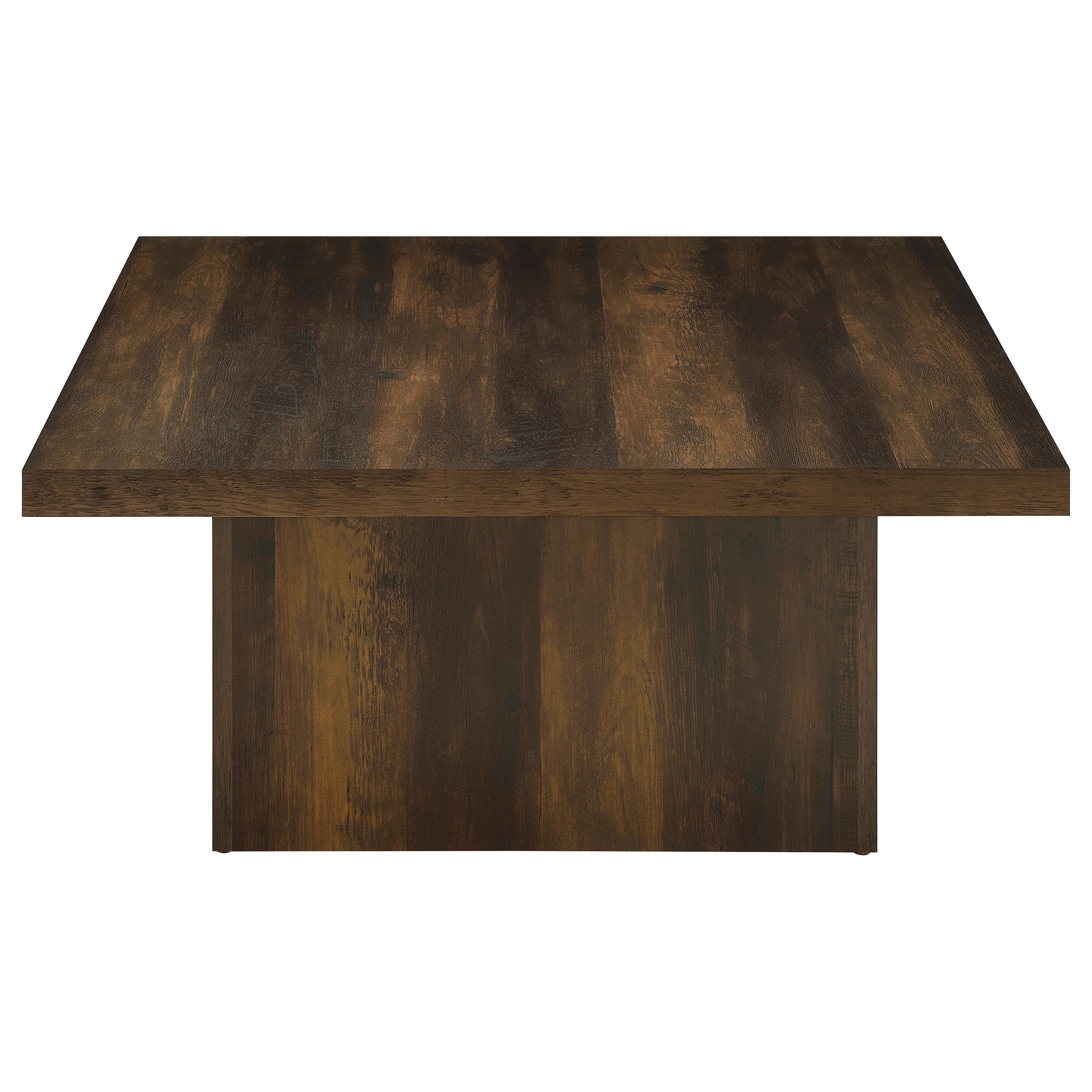 Devar Square Engineered Wood Cocktail Coffee Table Dark Pine — view 5