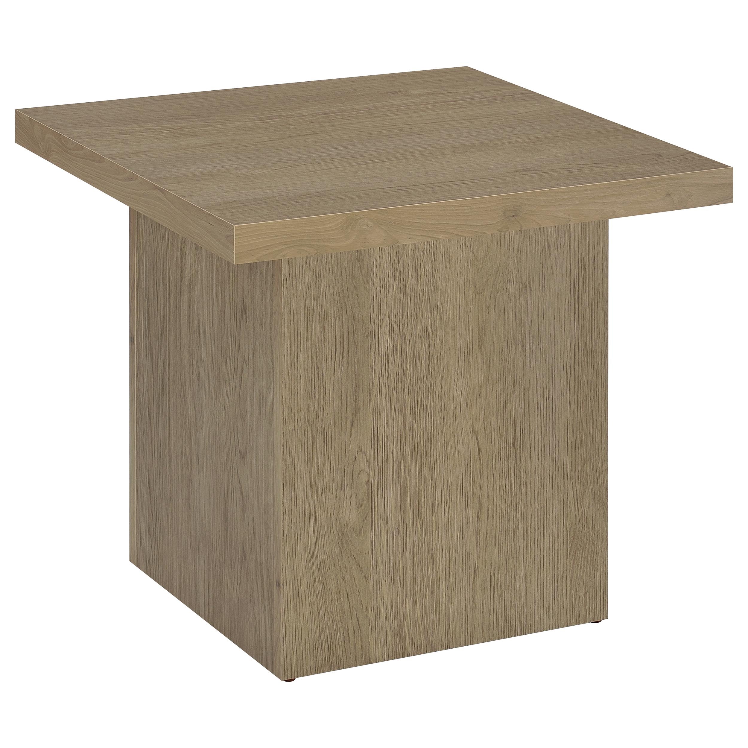 Devar 2-piece Square Cocktail Coffee End Table Set Latte — view 3