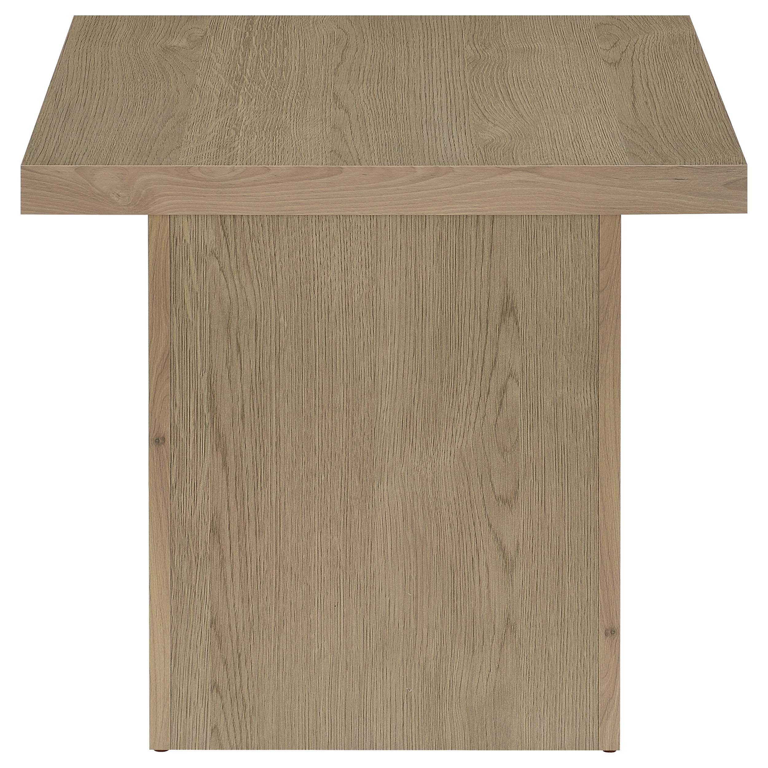 Devar 2-piece Square Cocktail Coffee End Table Set Latte — view 6