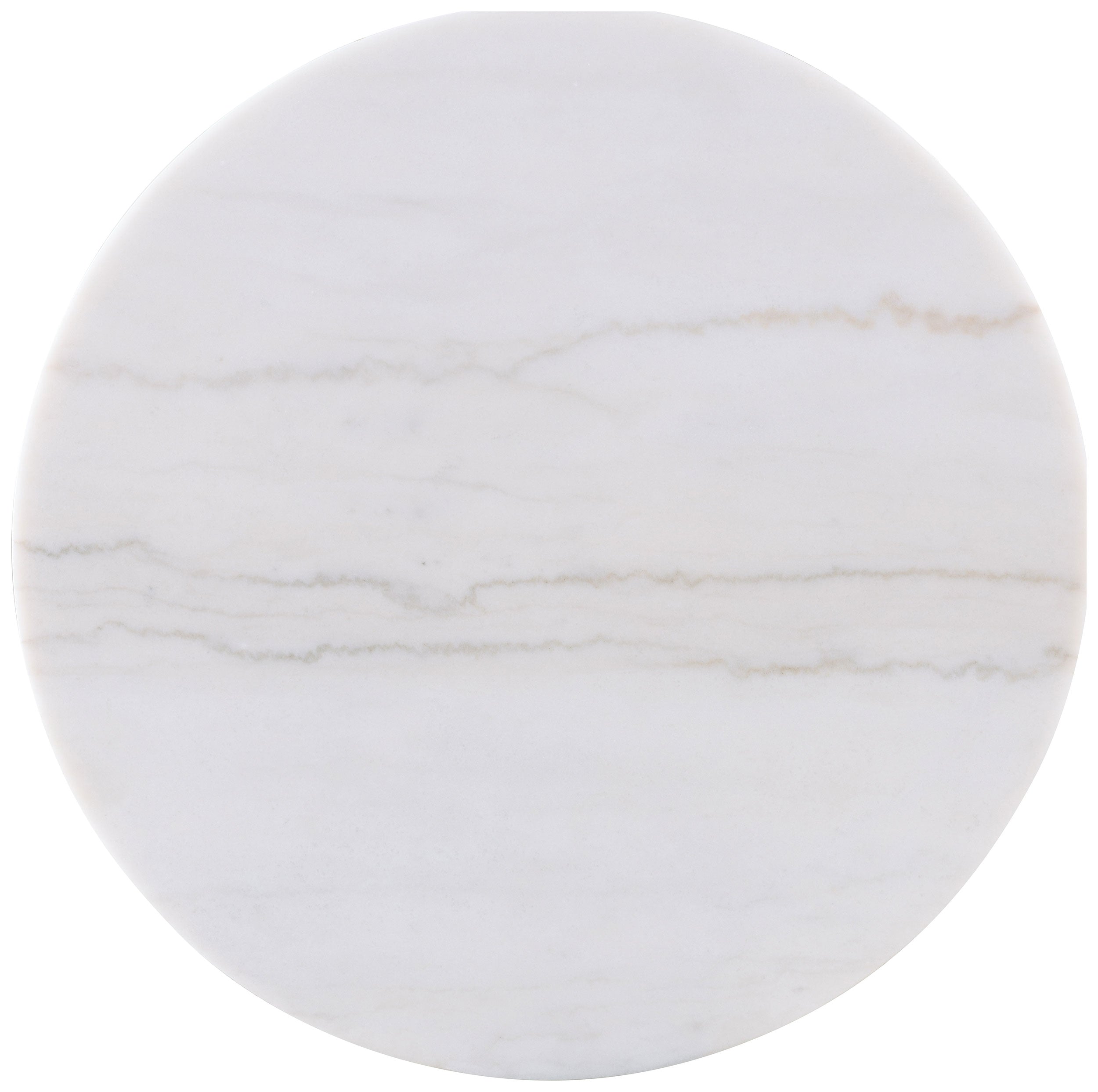 Jason Round White Marble Top Coffee Table Greige — view 3