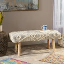 Prytania - Boho Handmade Fabric Upholstered Bench