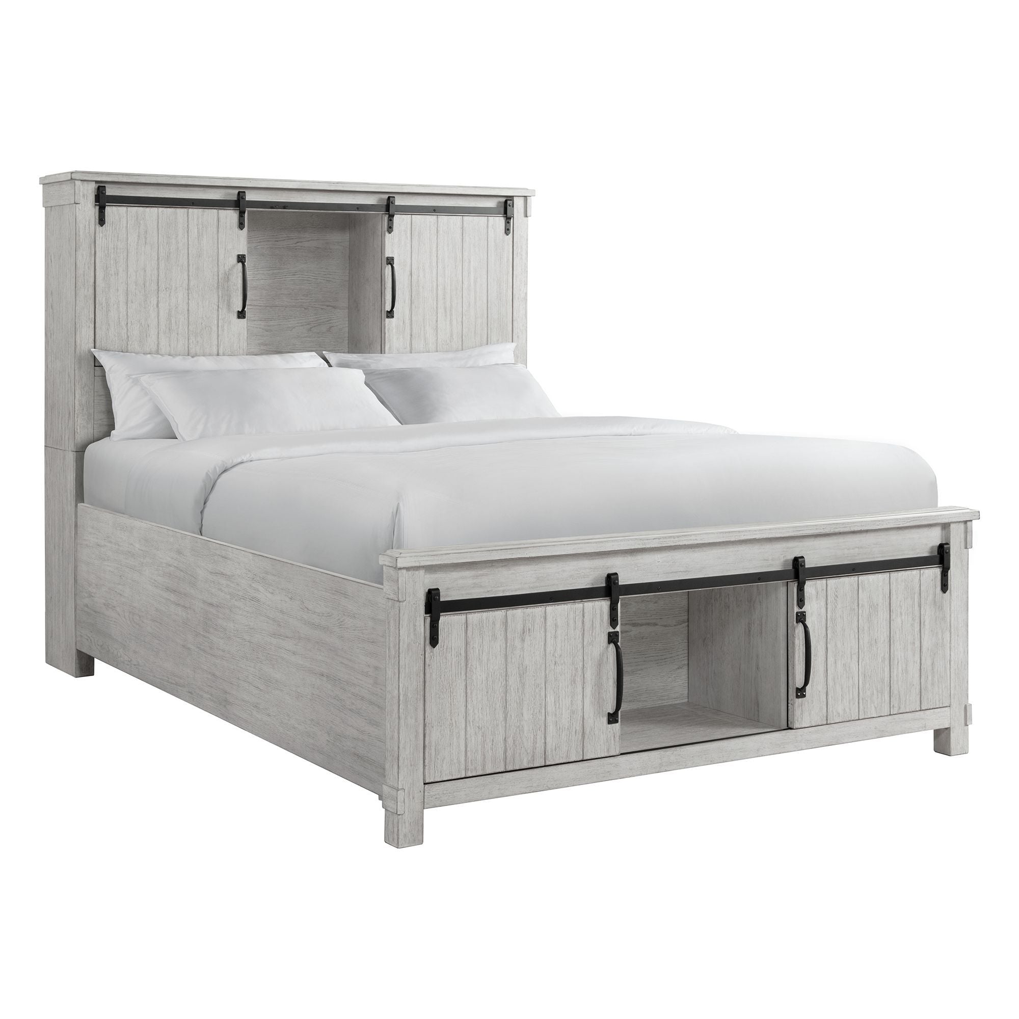 Scott Platform Storage Bed in Dark Brown by Elements International, view 4