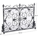 Darcie - Wrought Fireplace Screen, Ornate Design