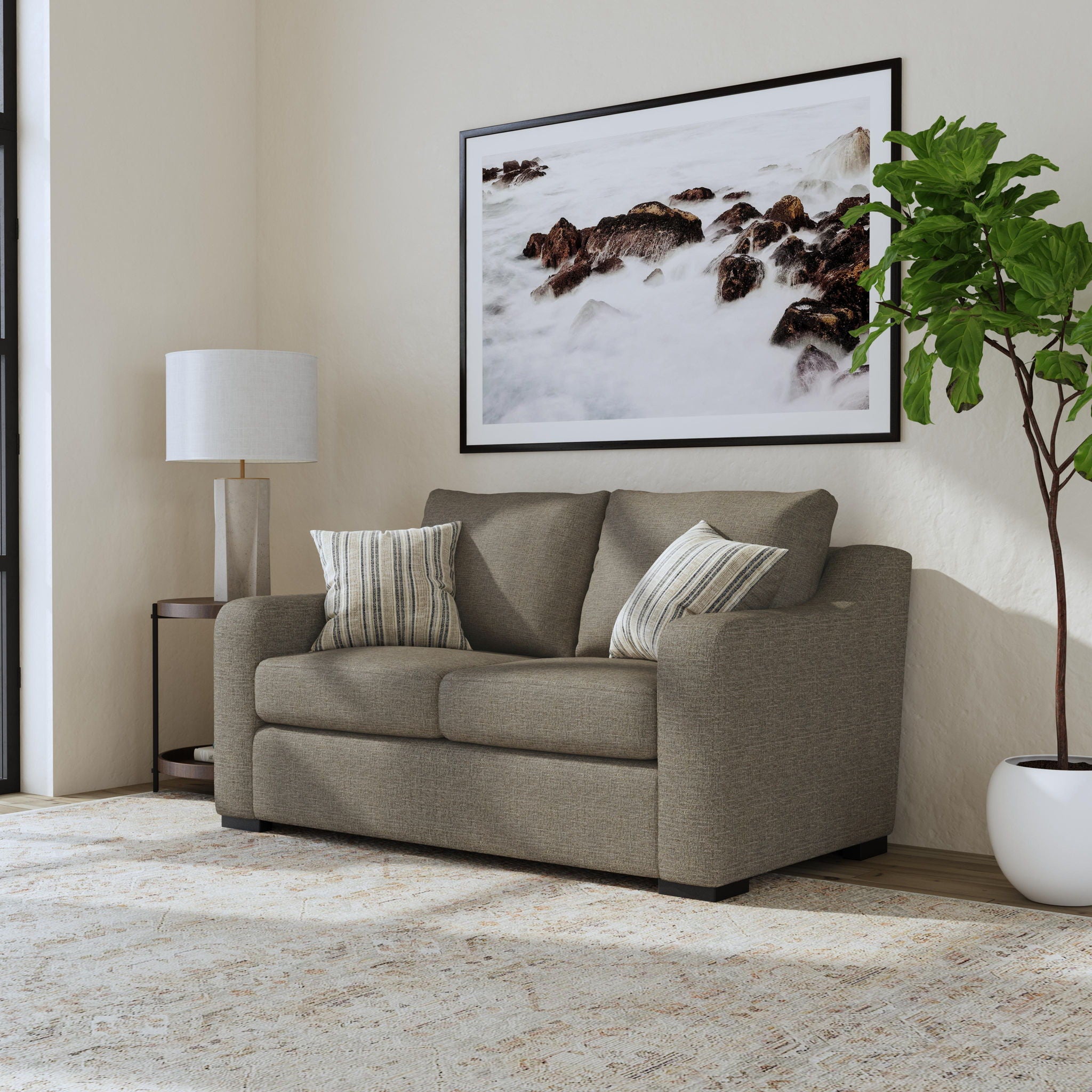 Cypress - Fabric Stationary Loveseat