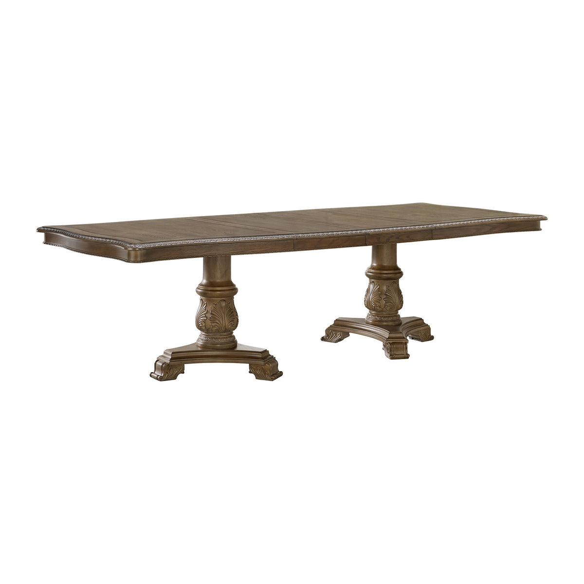 Madison Park Rectangular Dining Table With 2 Leaves in Walnut by Elements International