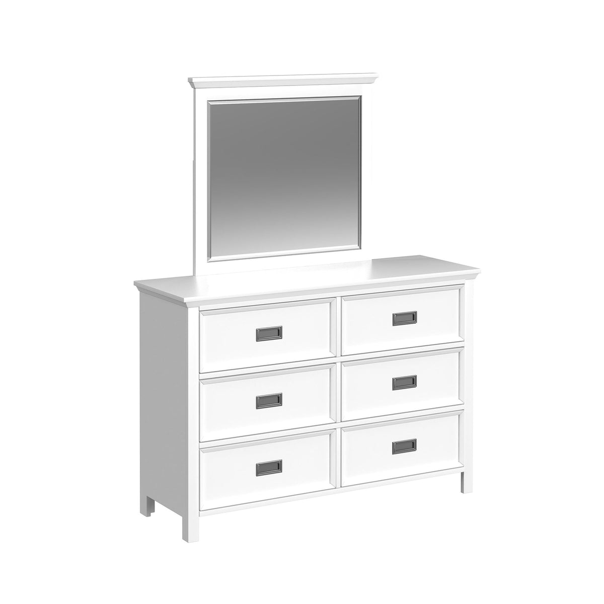 Hampton Kids Bunk With Ladder And Trundle Bedroom Set in Black by Elements International, view 24