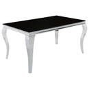 Carone - Rectangular Glass Top Dining Table - Atlantic Fine Furniture Inc