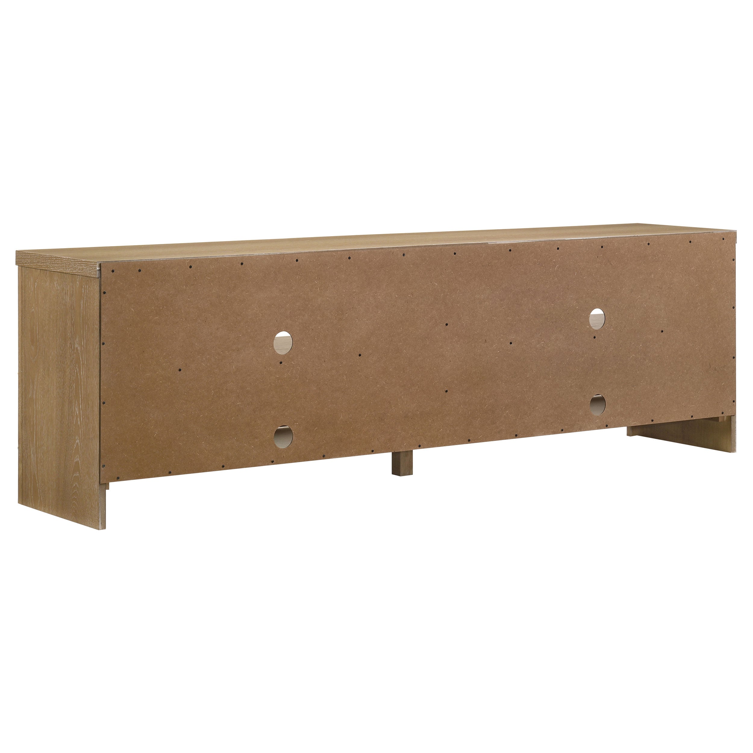 Brenham 79-inch 4-door TV Stand Media Console Washed Oak — view 6