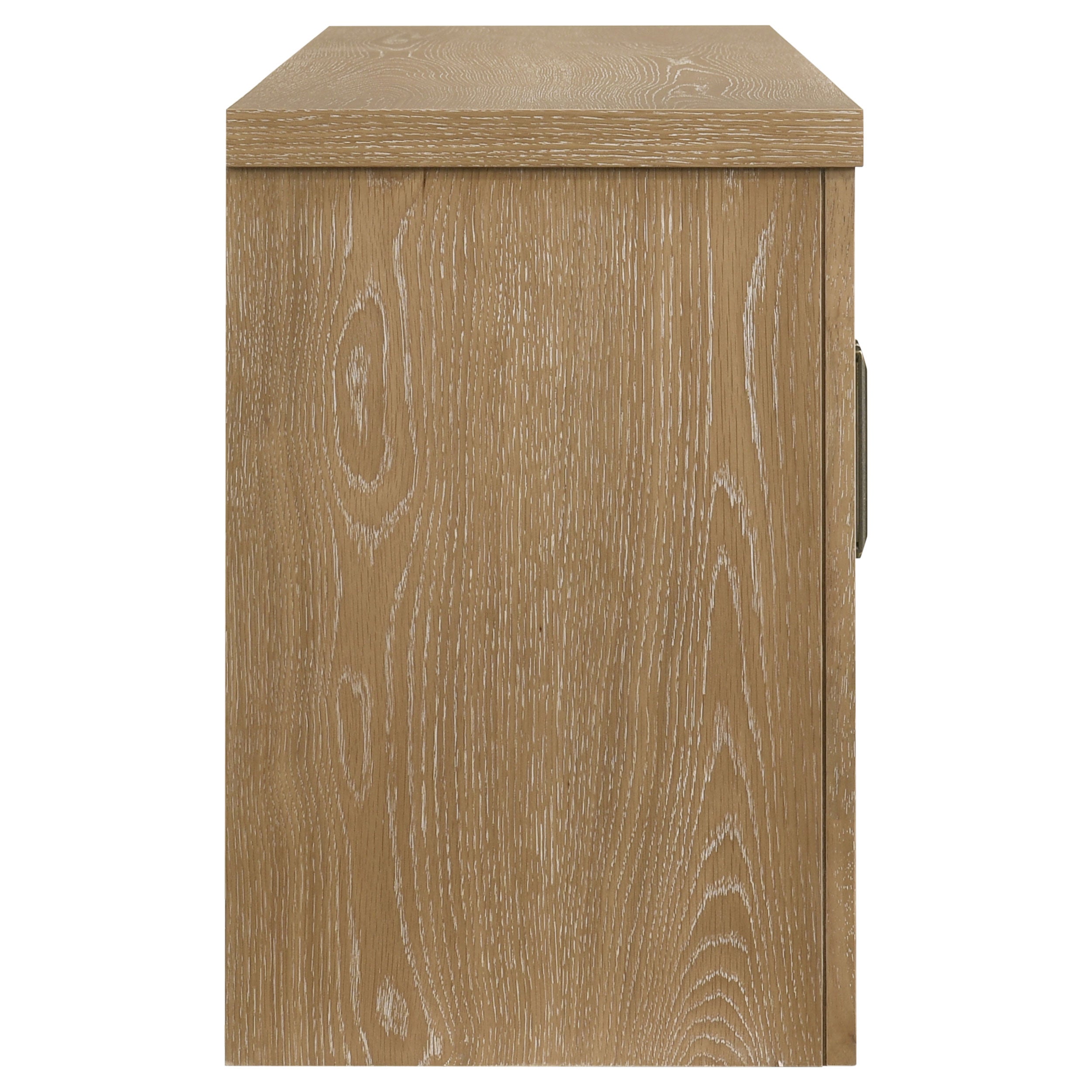 Brenham 79-inch 4-door TV Stand Media Console Washed Oak — view 8