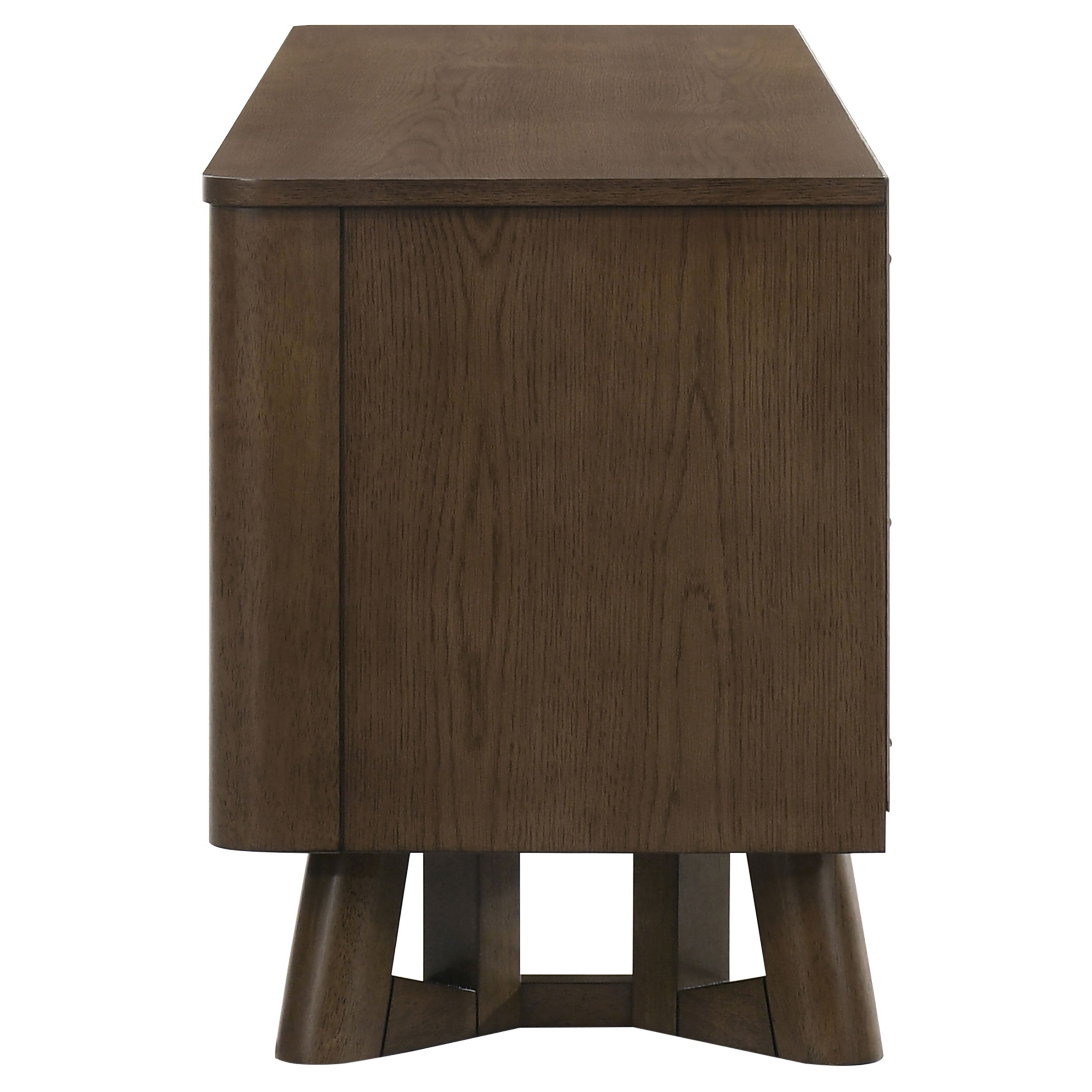 Trotter 71-inch 4-Door Wood TV Stand Media Console Brown — view 7