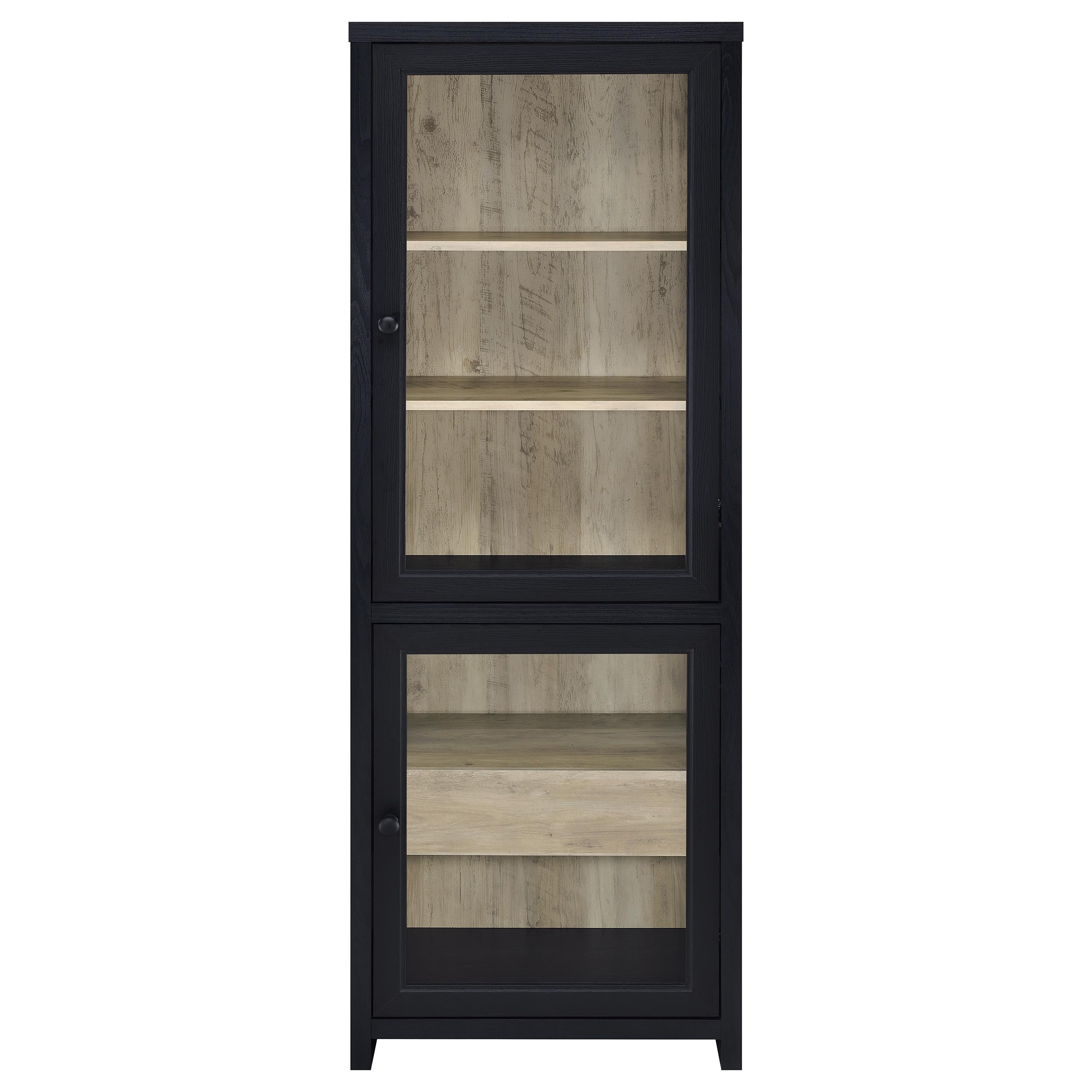 Denison 3-piece Entertainment Center 79-inch TV Stand Black — view 12