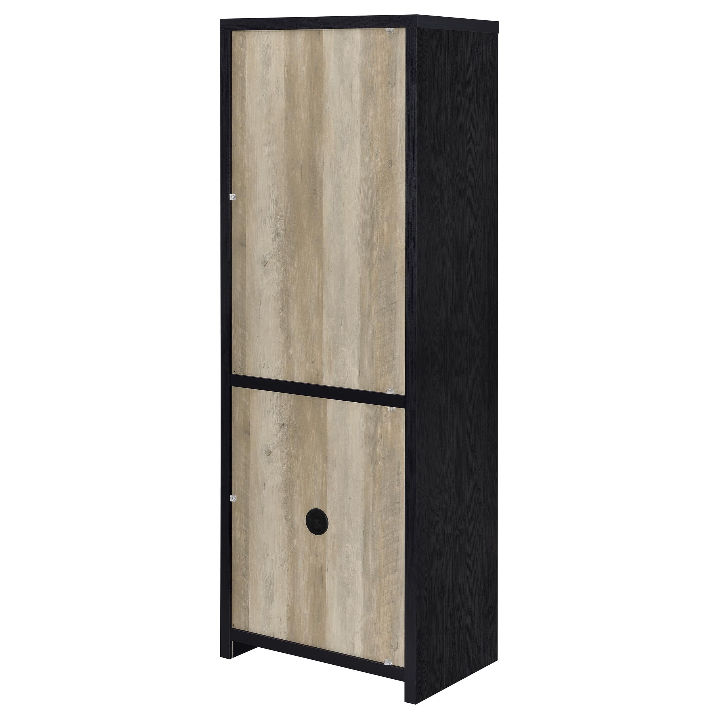 Denison 3-piece Entertainment Center 79-inch TV Stand Black — view 16