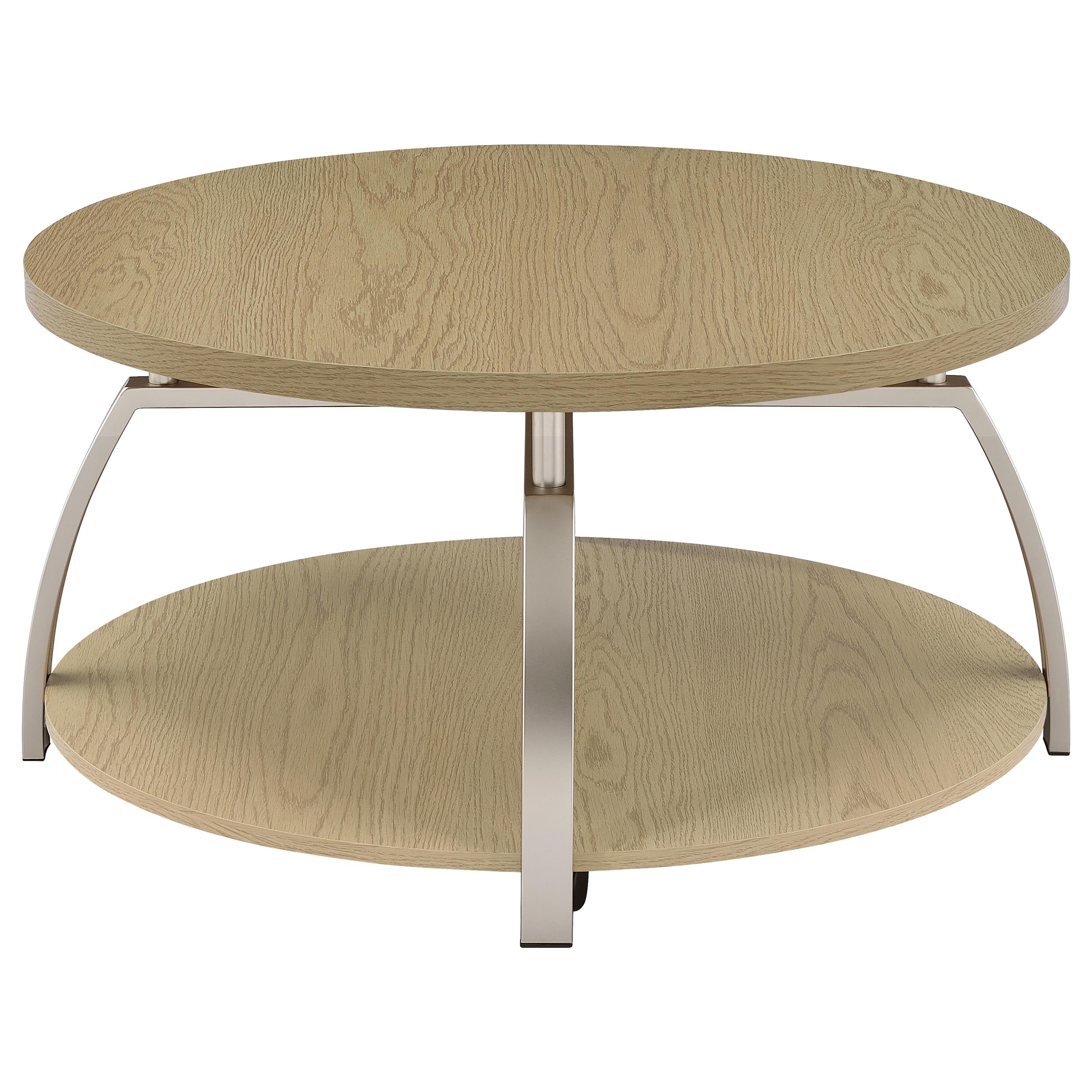 Dacre 2-piece Round Coffee and End Table Set Greige — view 8