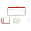 Wicker Seating Group Set With Table And Cushions