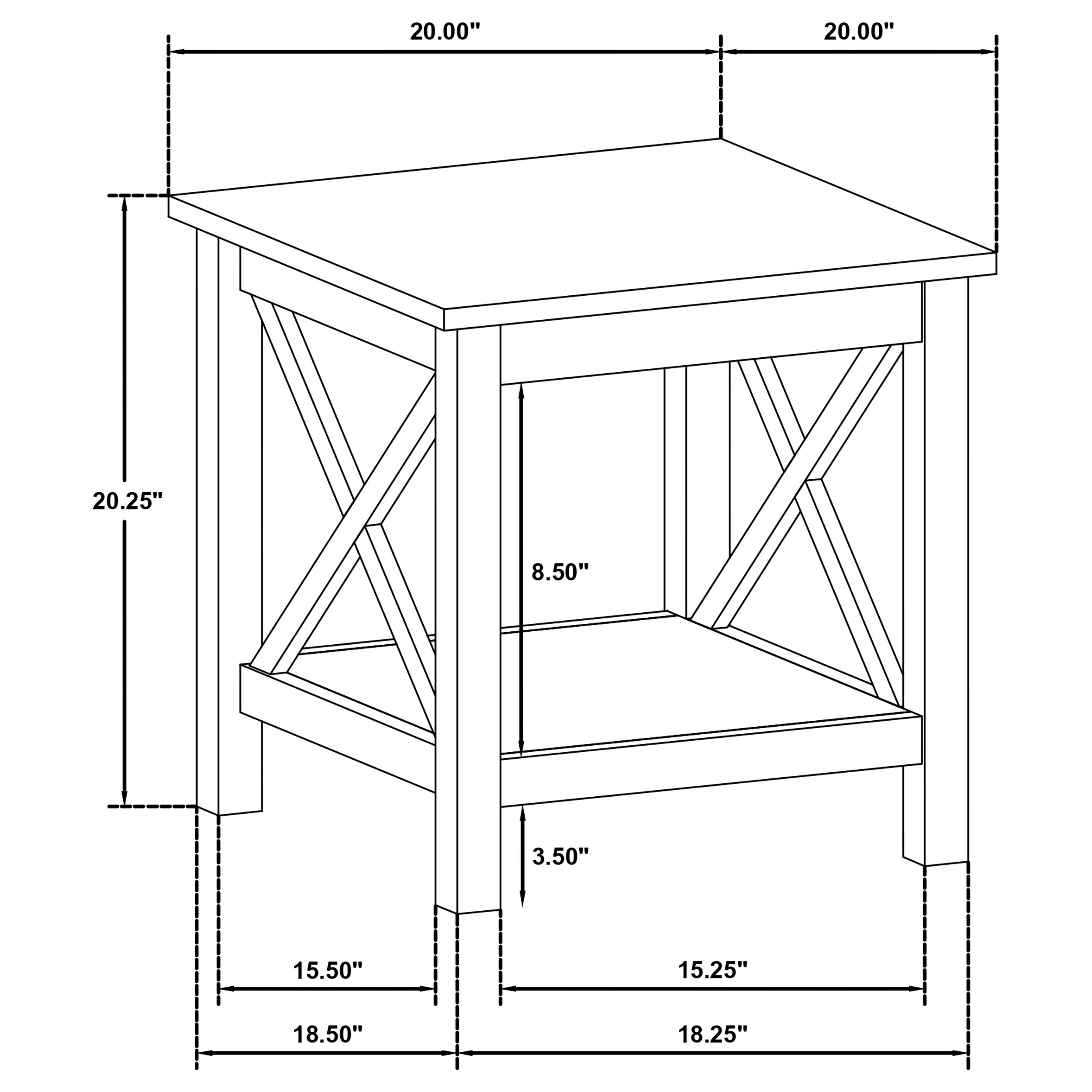 Skyview 3-piece Rectangular Lift Top Coffee Table Set White — view 13