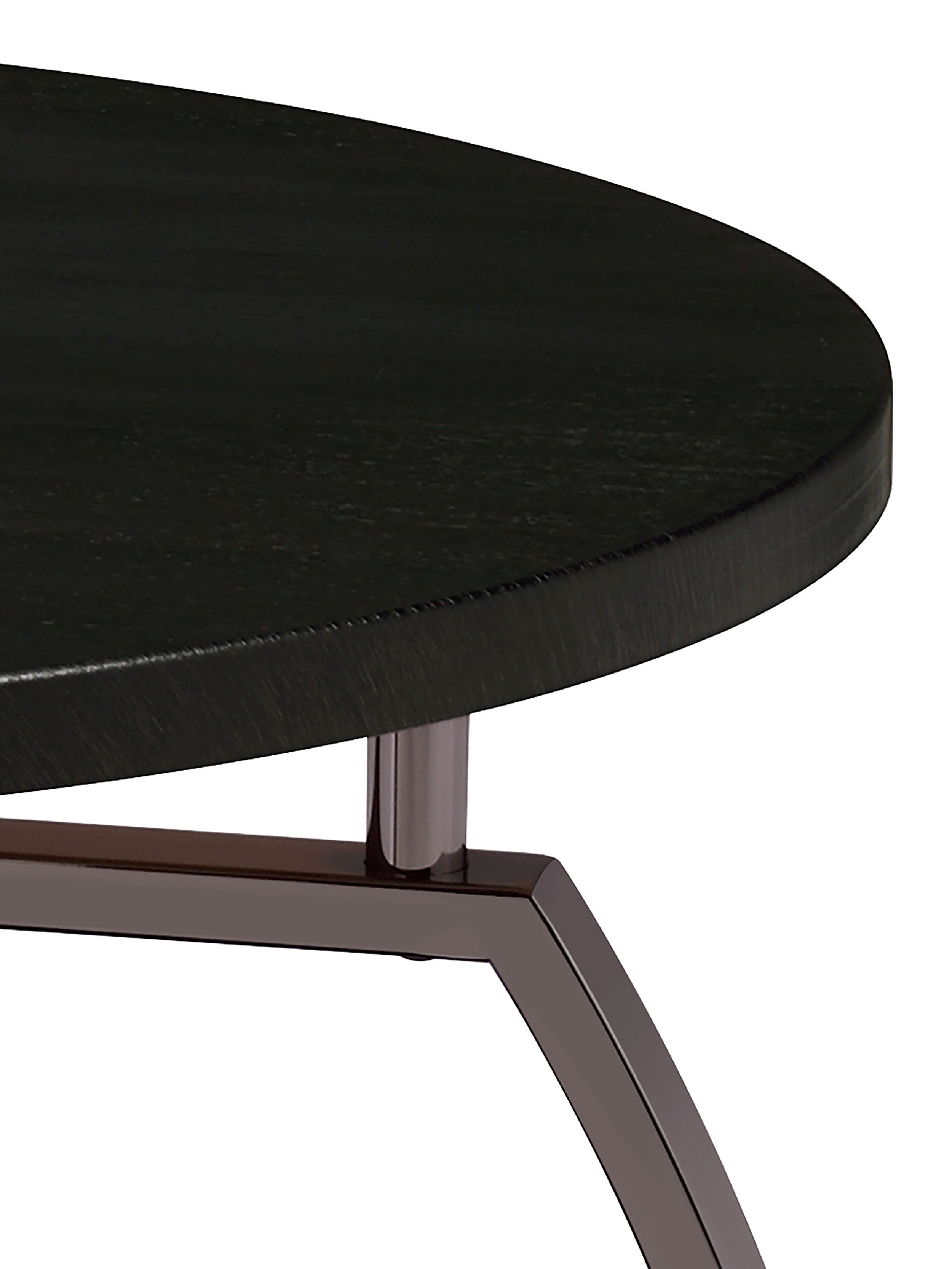 Dacre 3-piece Round Coffee and End Table Set Dark Charcoal — view 5