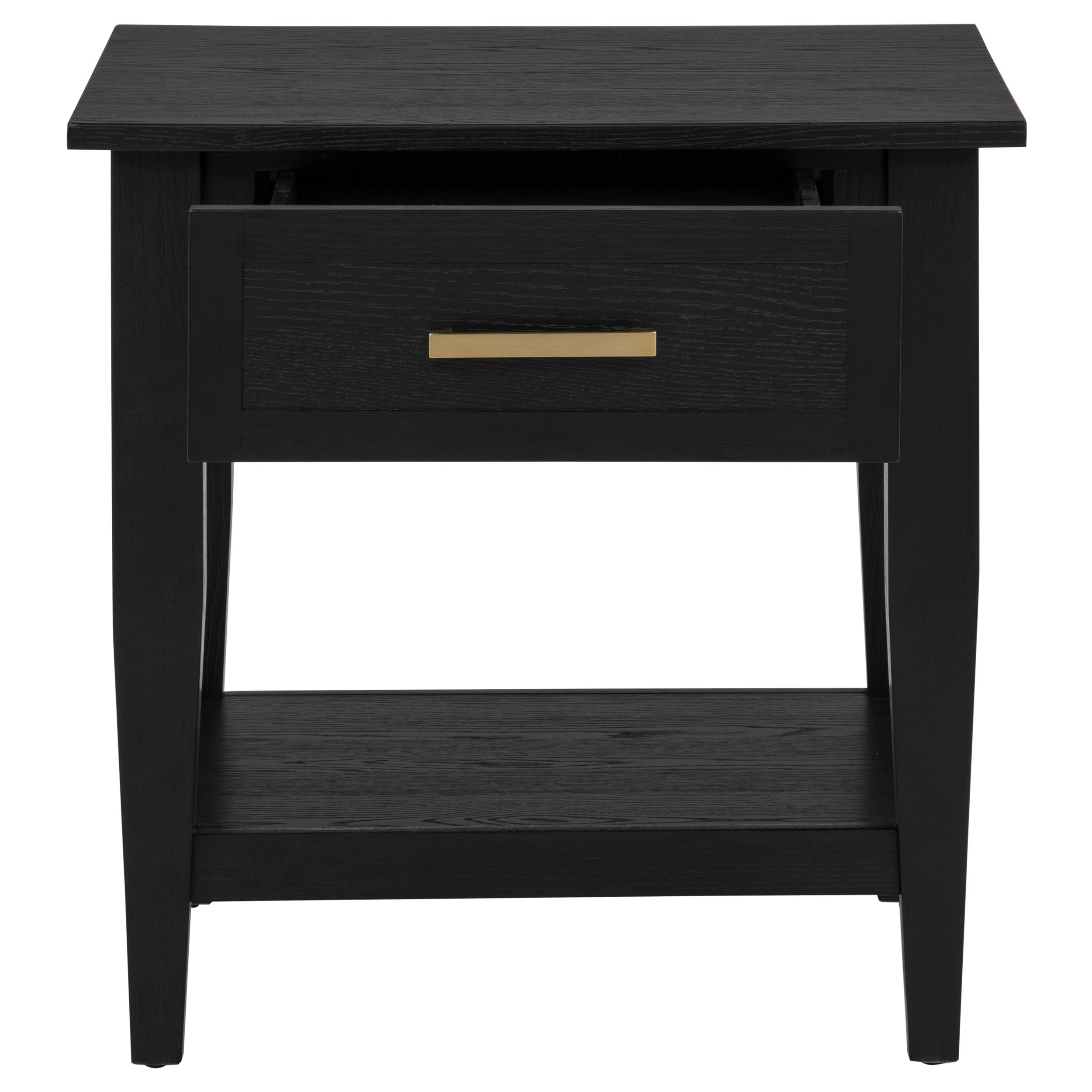 Lindenton 1-drawer Wood Occasional Side End Table Black — view 5