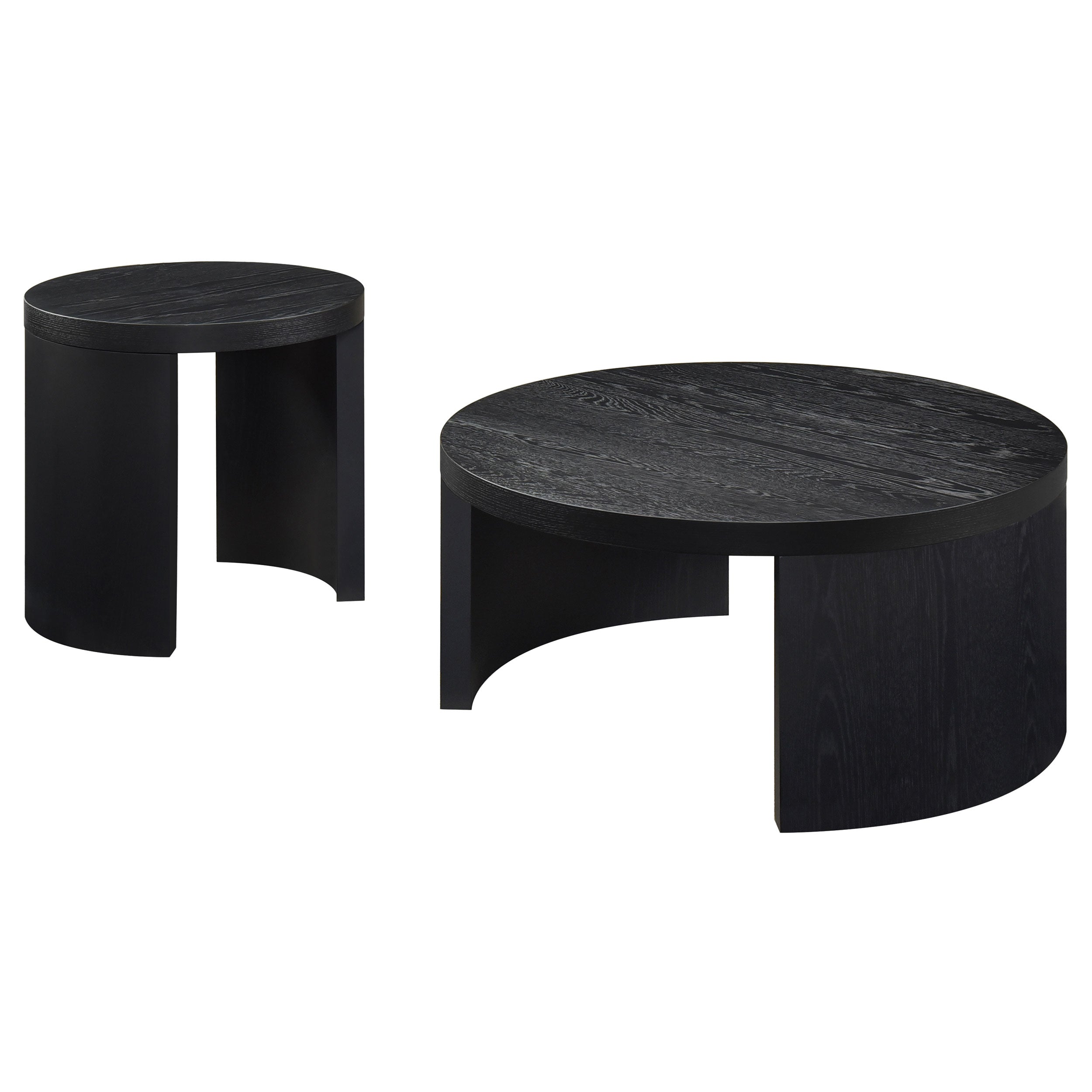 Sweeney 2-piece Coffee and End Occasional Table Set Black — view 2