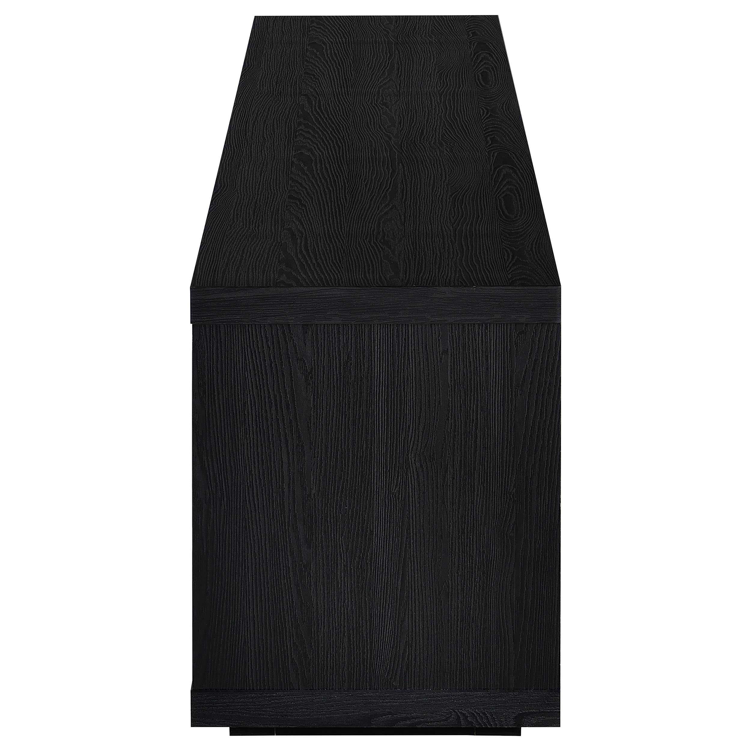 Deiter 79-inch TV Stand Fireplace Media Console Black — view 5