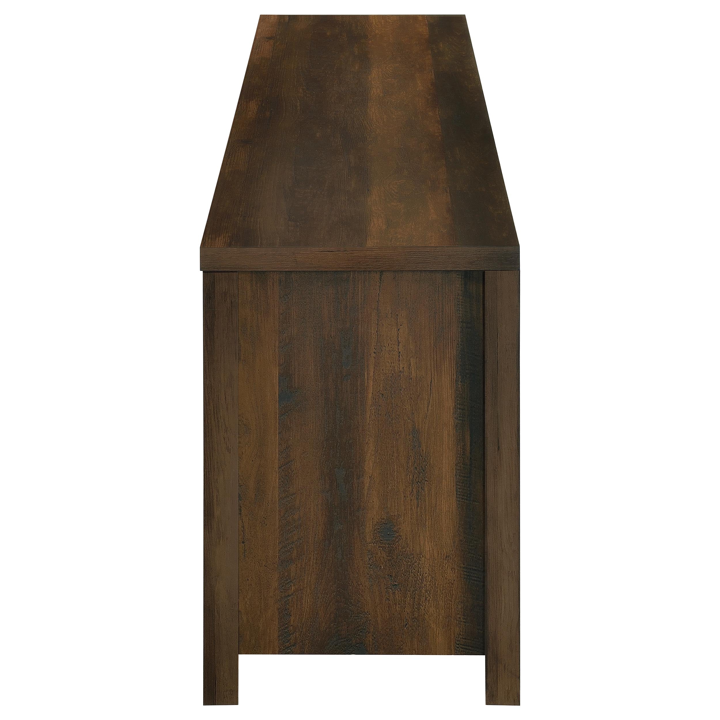 Enfield 71-inch TV Stand Fireplace Media Console Dark Pine — view 6