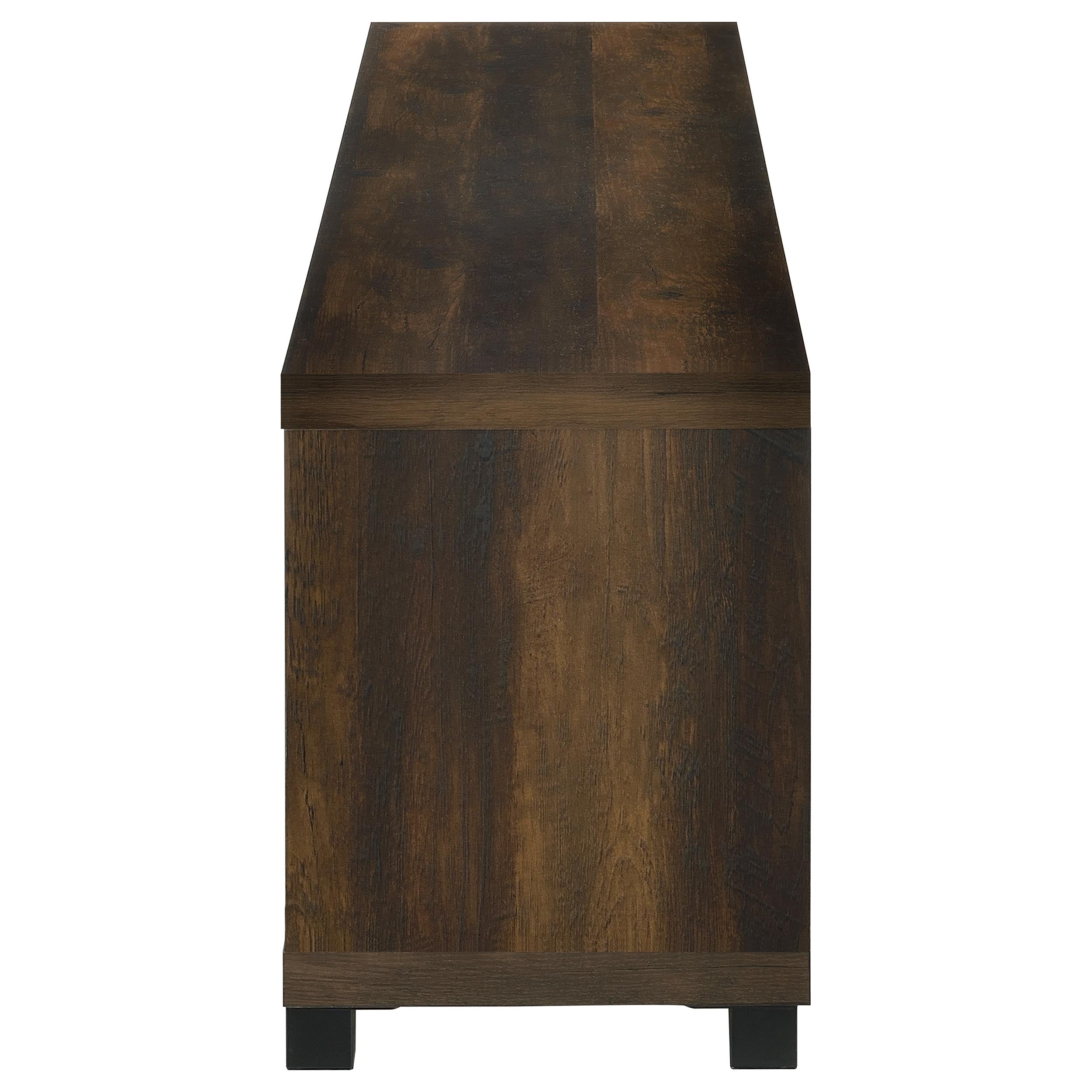 Havering 71-inch TV Stand Fireplace Media Console Dark Pine — view 6