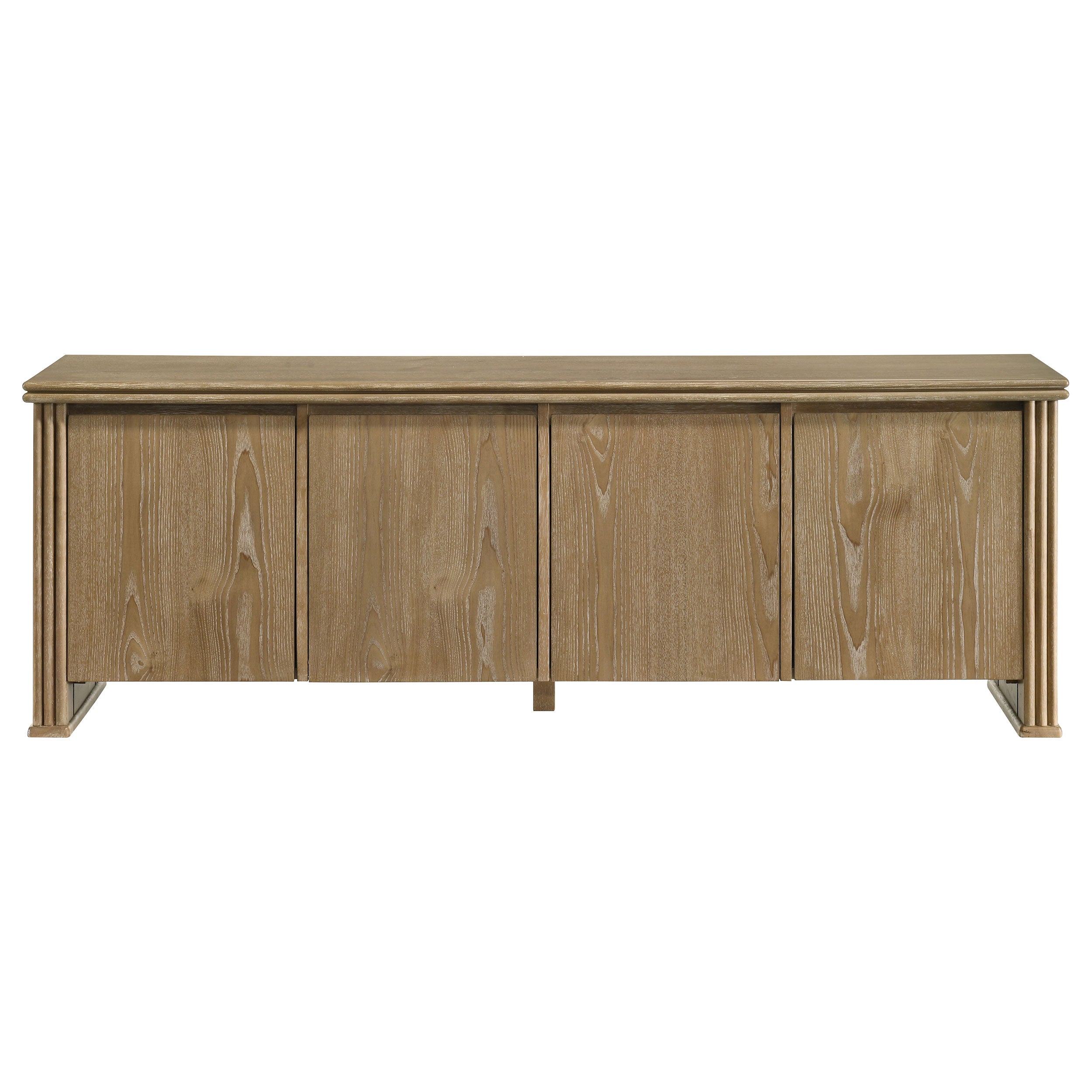 Adina 70-inch TV Stand Media Console Distressed Light Brown — view 3
