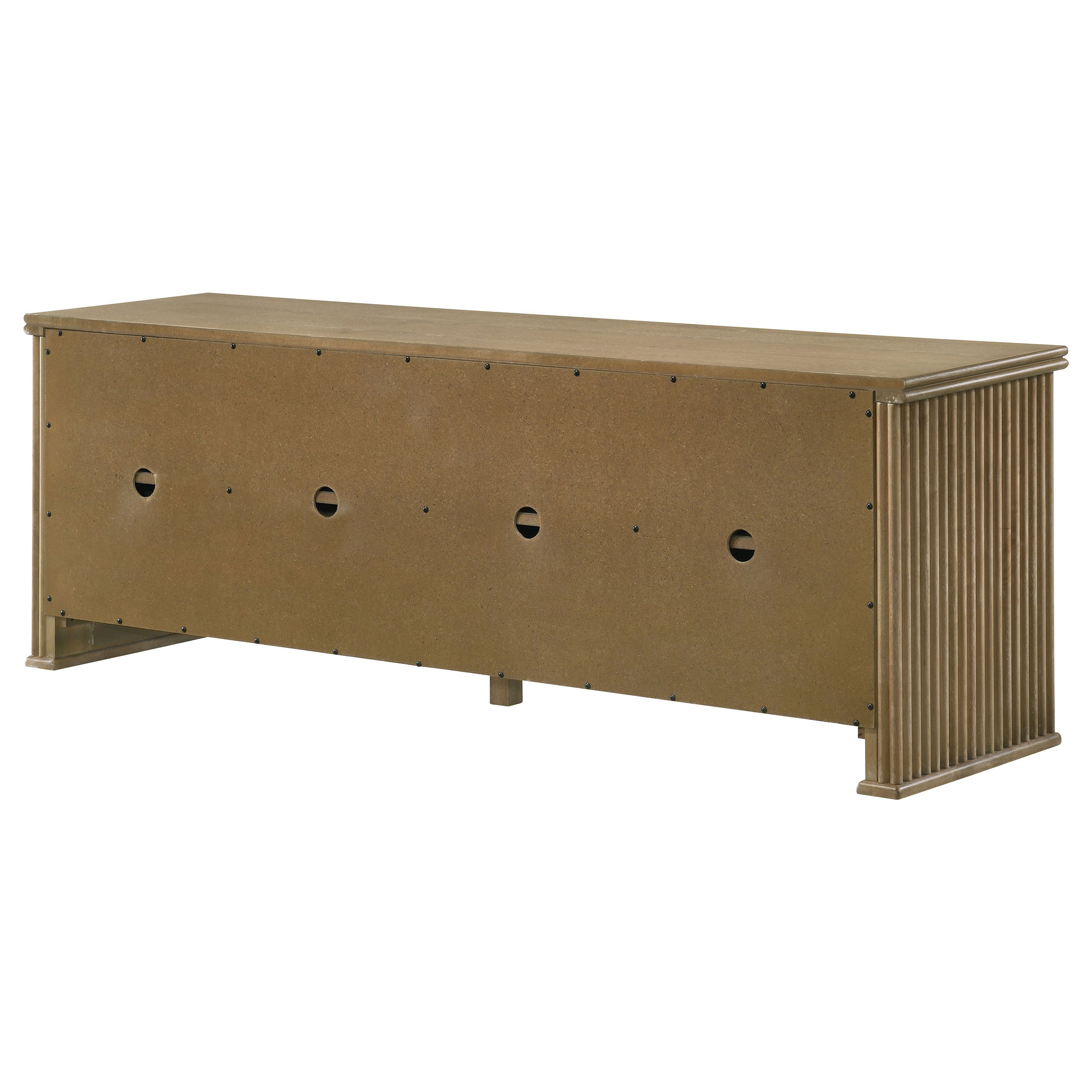 Adina 70-inch TV Stand Media Console Distressed Light Brown — view 9
